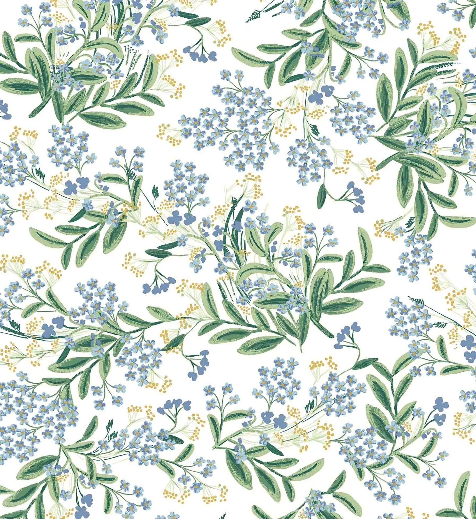 Cornflower Wallpaper - White - Image 4