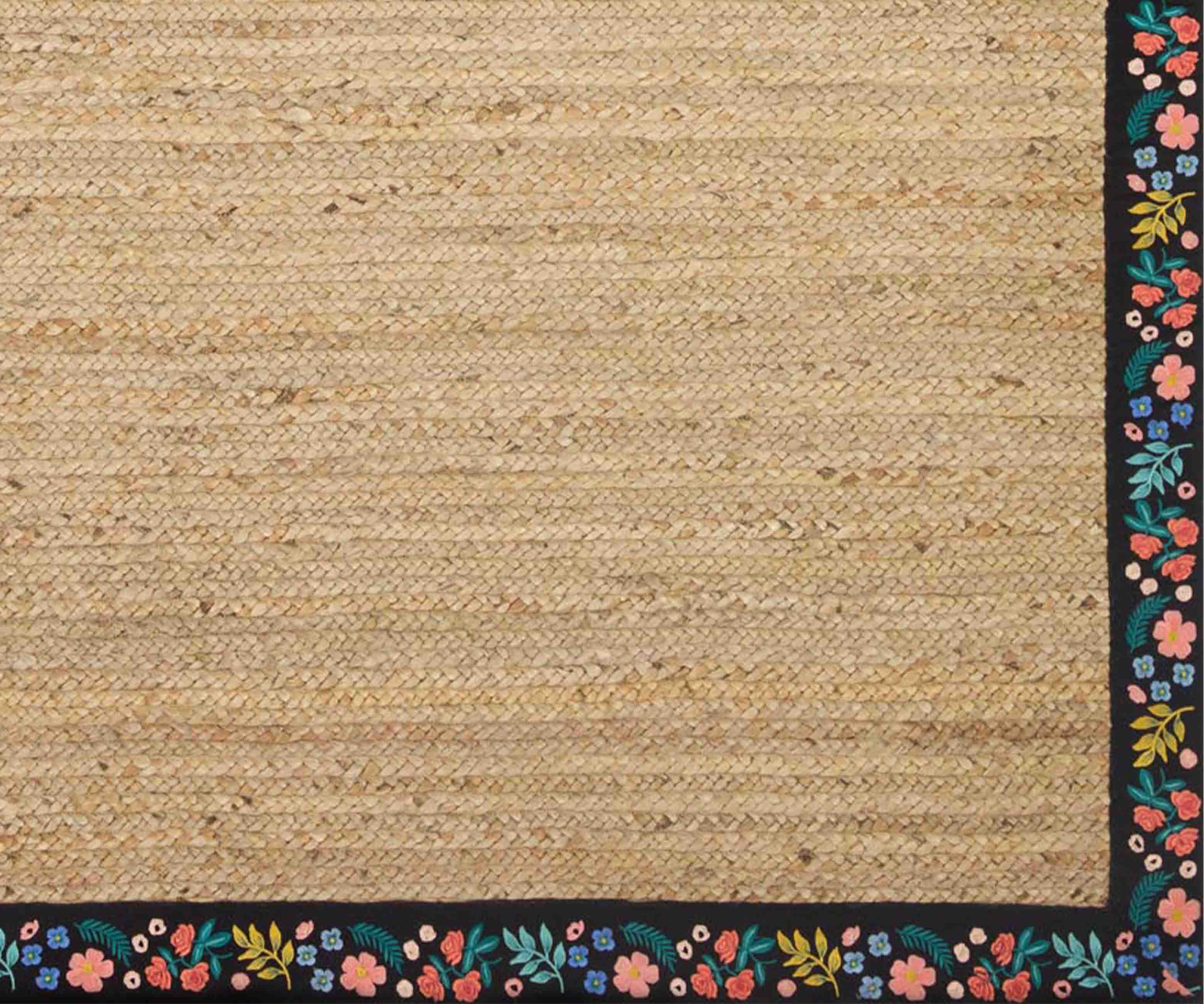Costa Wildwood Jute Rug - Natural & Black - Image 4
