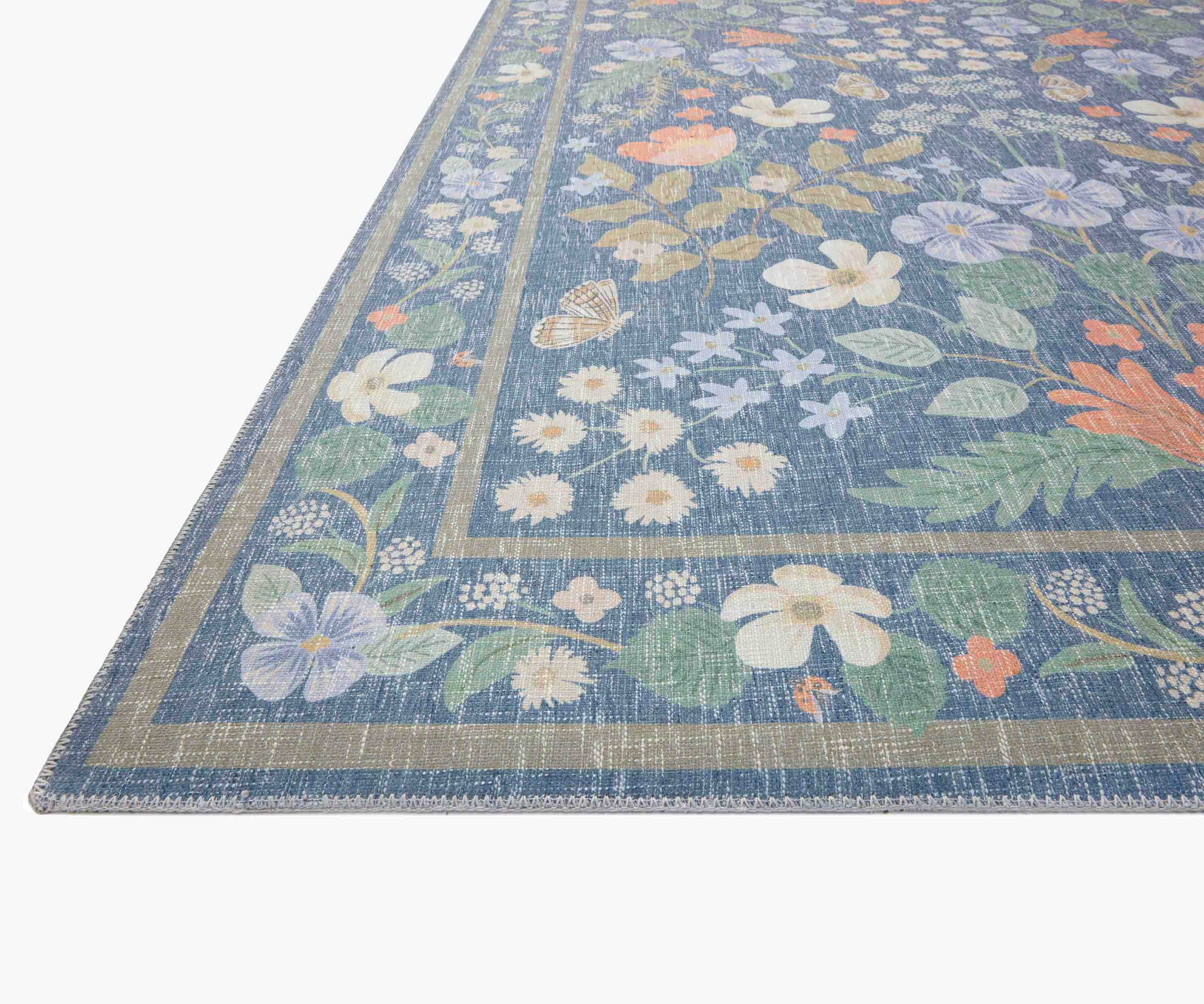 Cotswolds Willow Power Loomed Rug - Indigo - Image 3