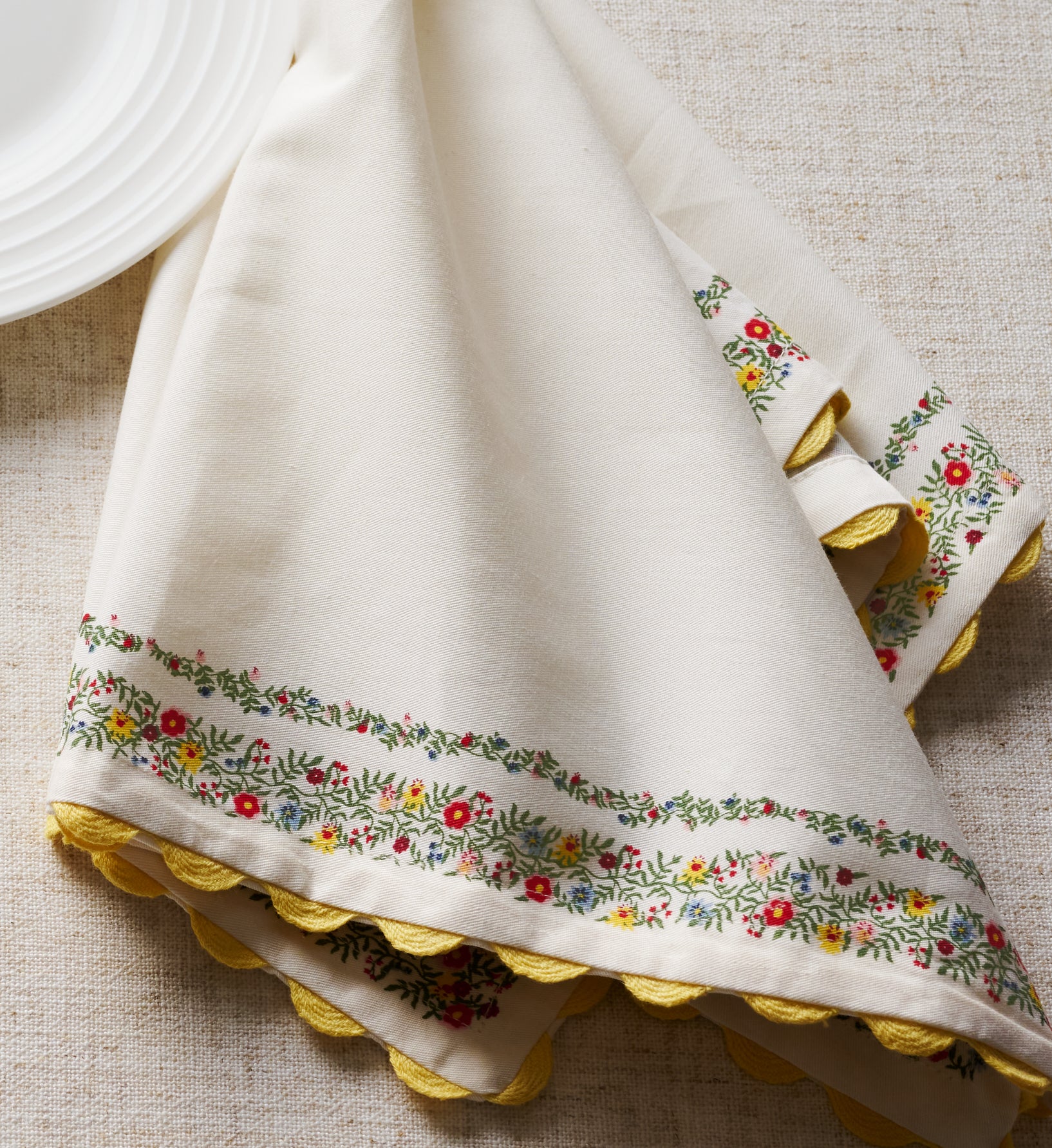Cotton Napkin Set - Rosette - Image 4