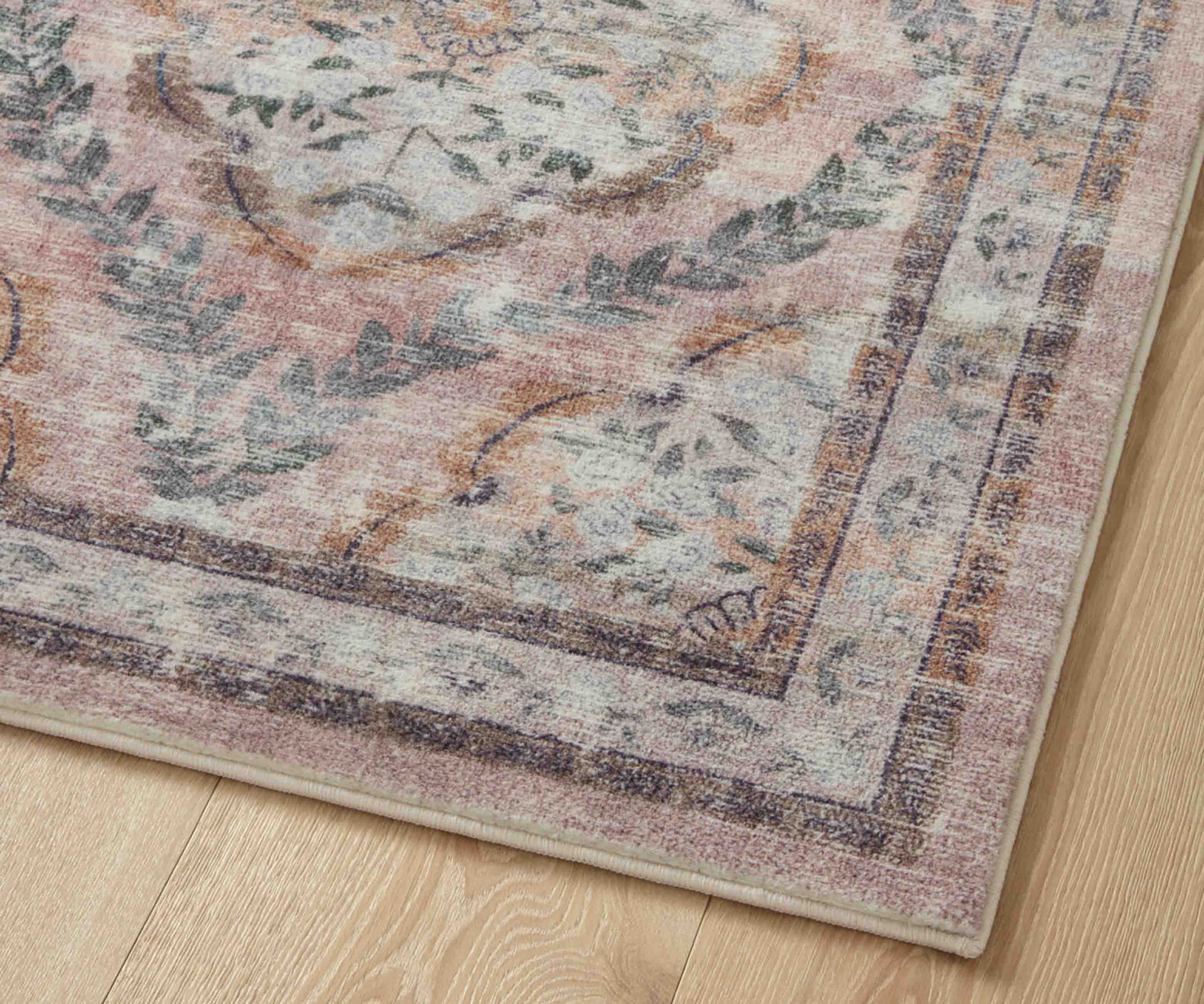 Courtyard Chateau Printed Rug - Blush - Image 5