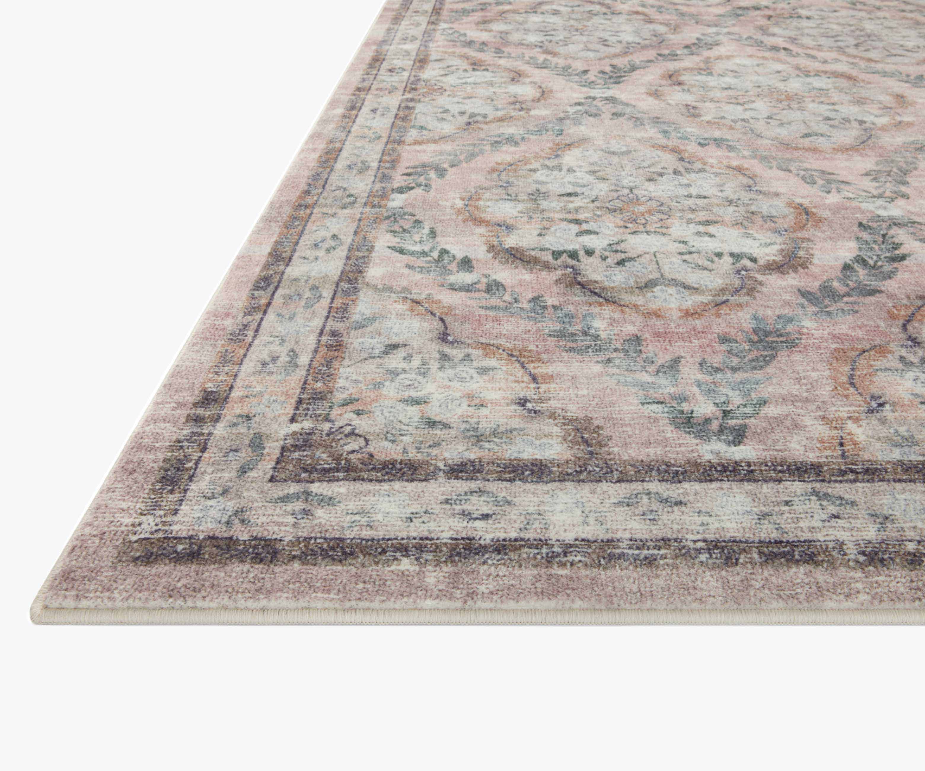 Courtyard Chateau Printed Rug - Blush - Image 7
