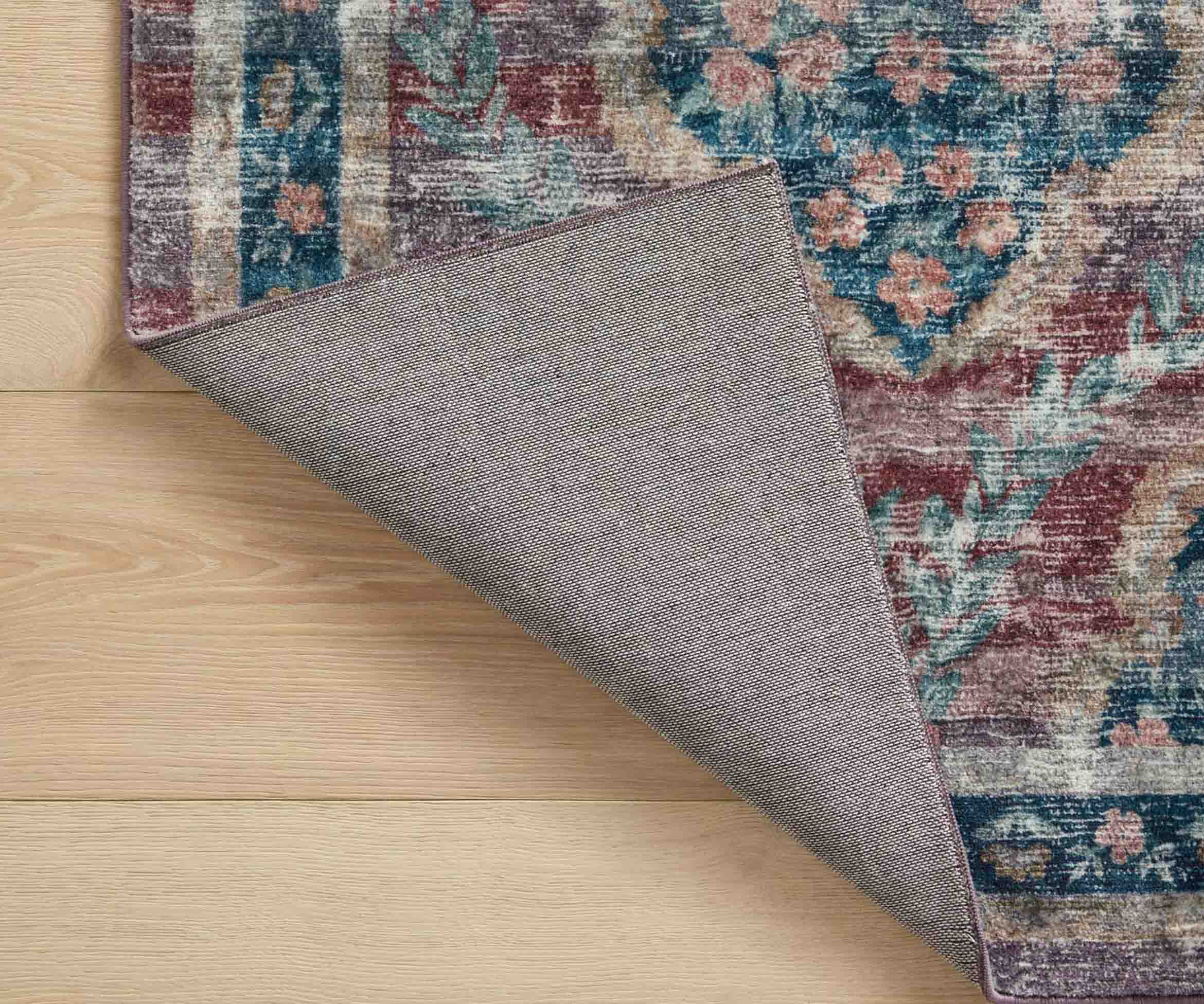 Courtyard Chateau Printed Rug - Red - Image 5