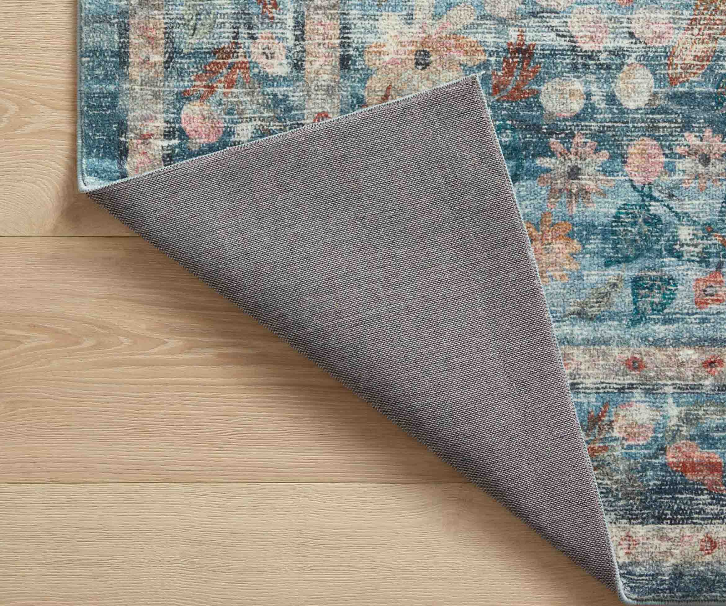 Courtyard Eve Printed Rug - Blue - Image 4