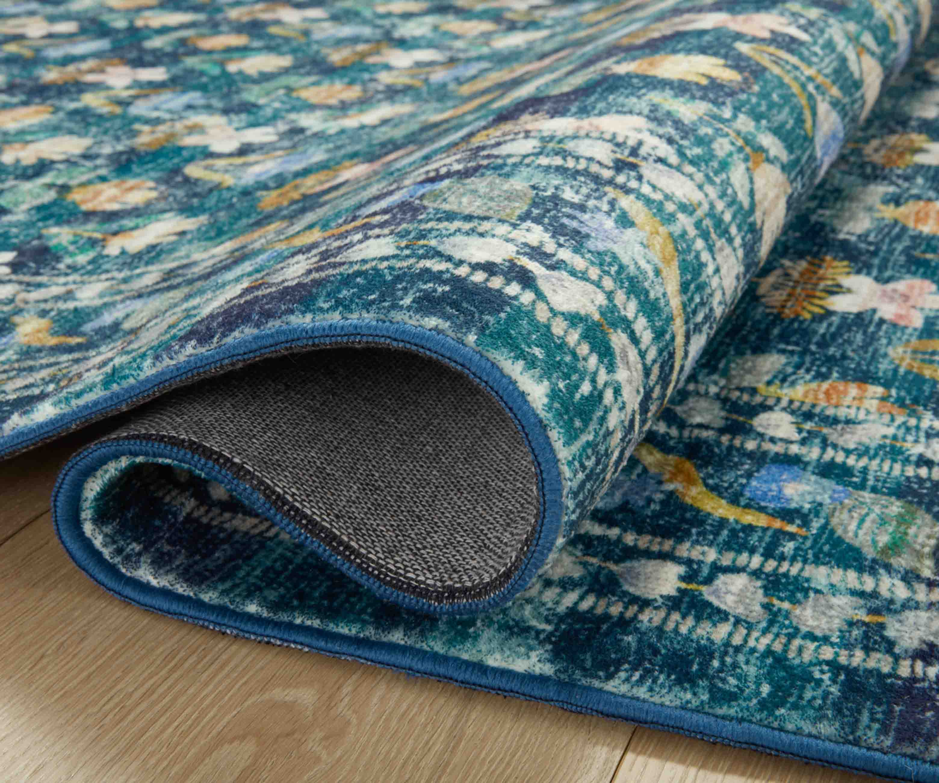 Courtyard Hadley Printed Rug - Emerald - Image 3