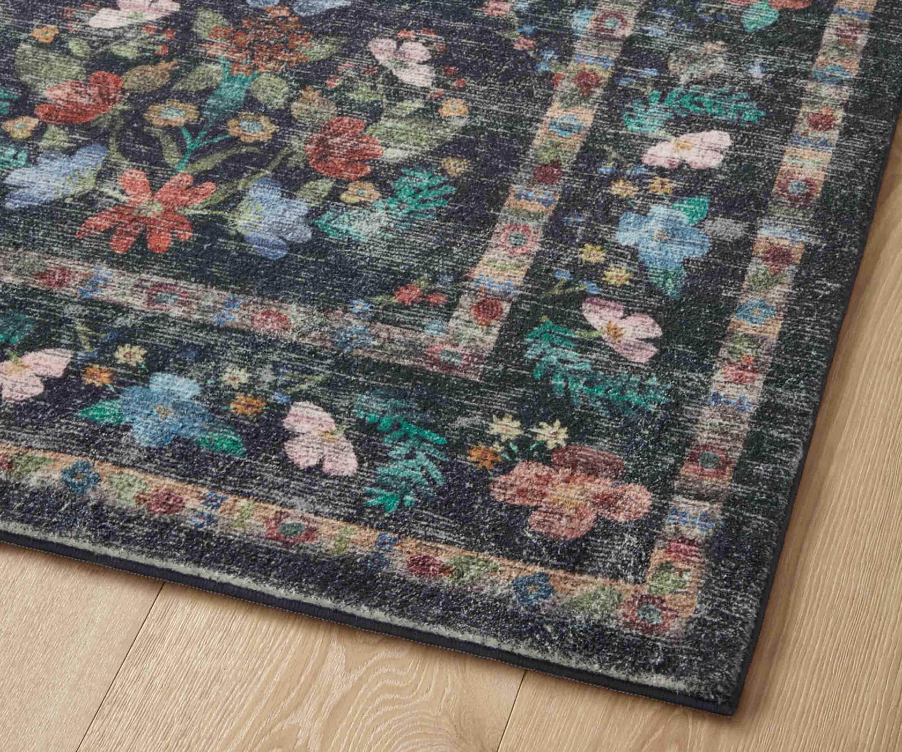 Courtyard Seville Printed Rug - Charcoal - Image 5