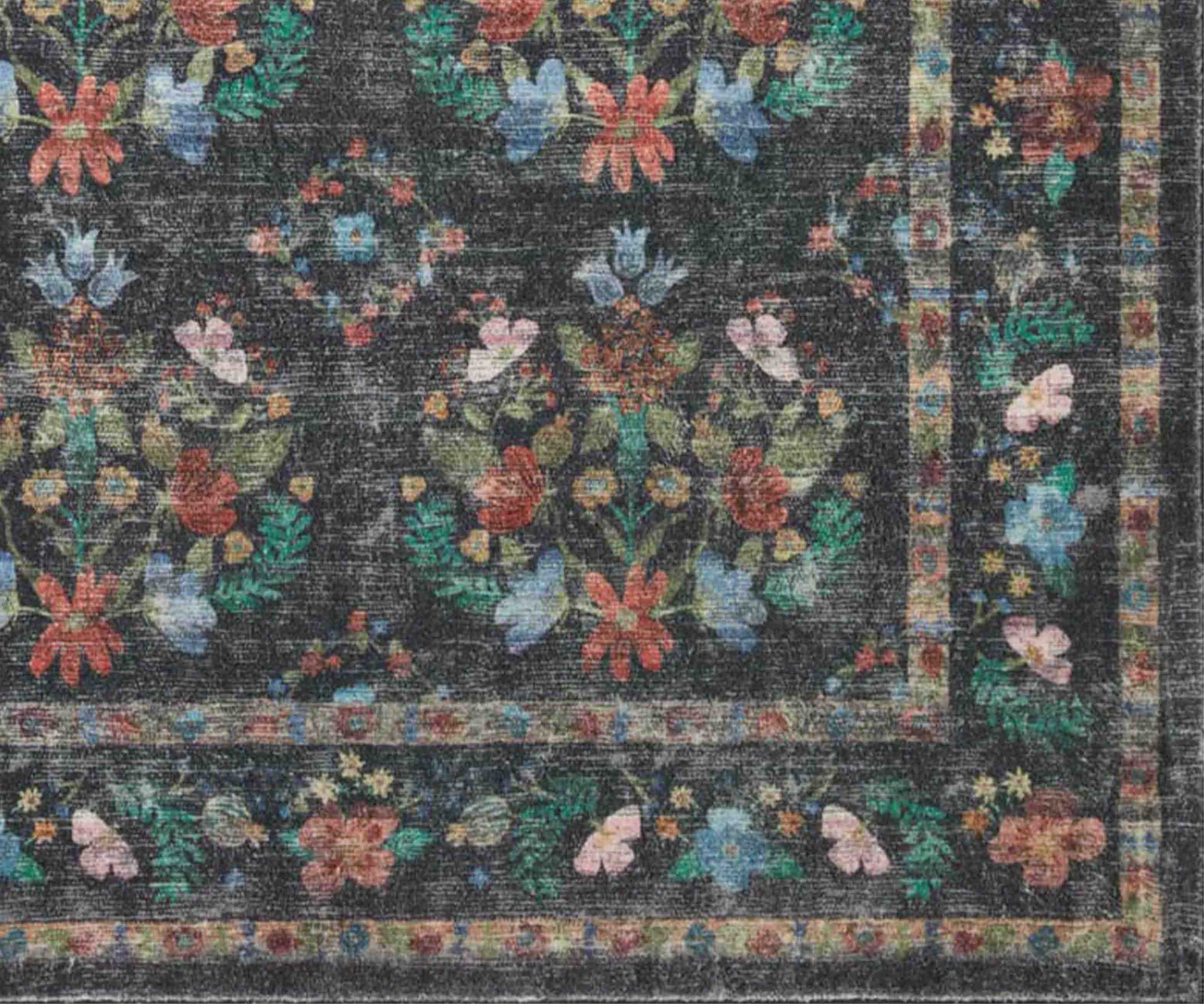 Courtyard Seville Printed Rug - Charcoal - Image 6