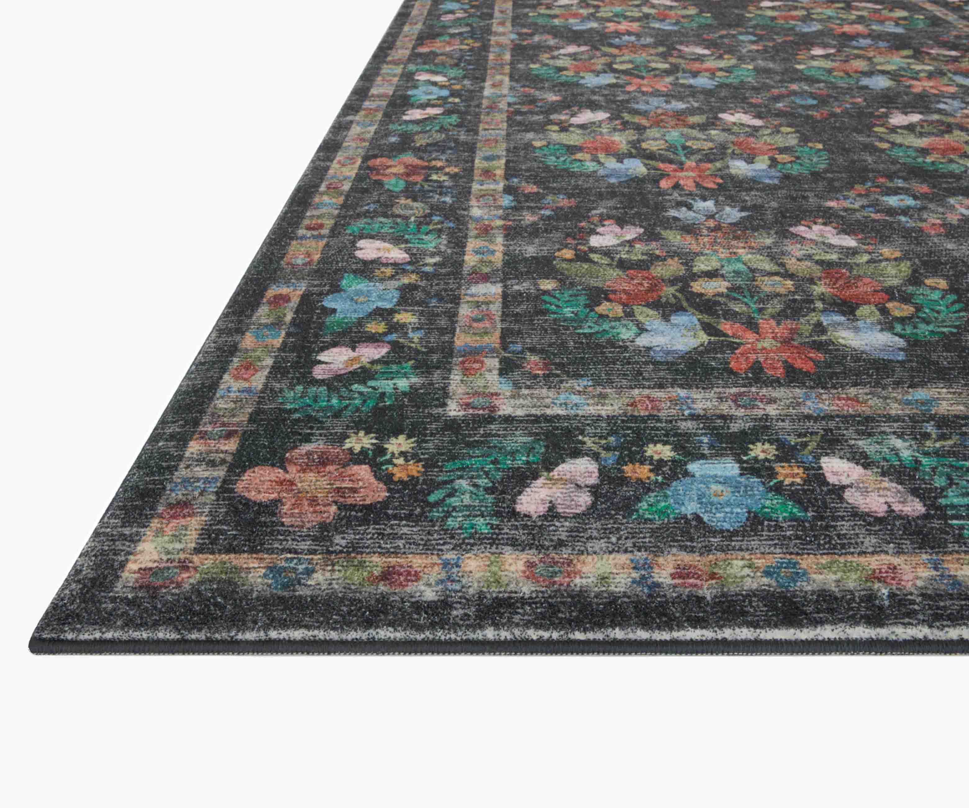 Courtyard Seville Printed Rug - Charcoal - Image 7