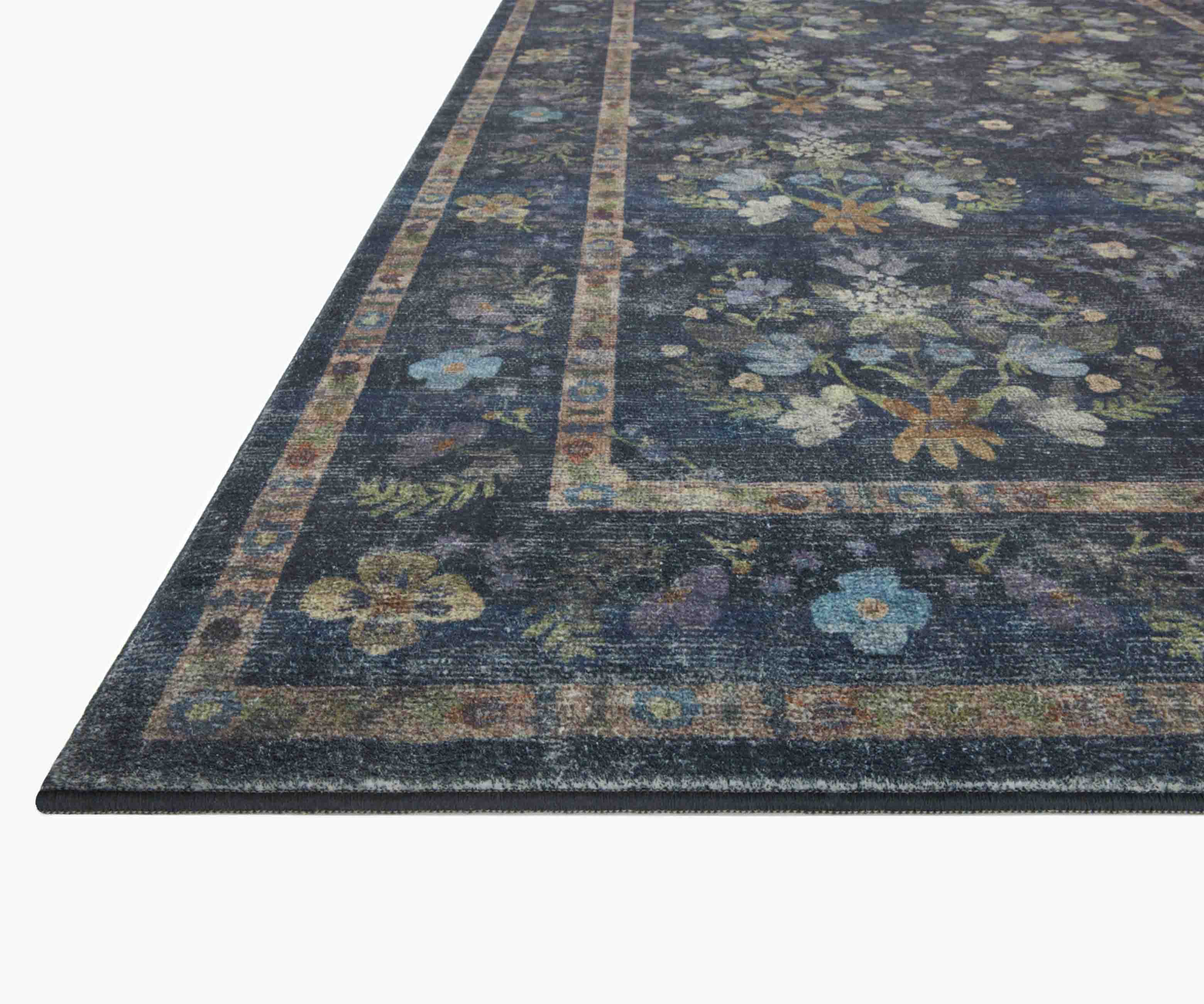 Courtyard Seville Printed Rug - Navy - Image 7