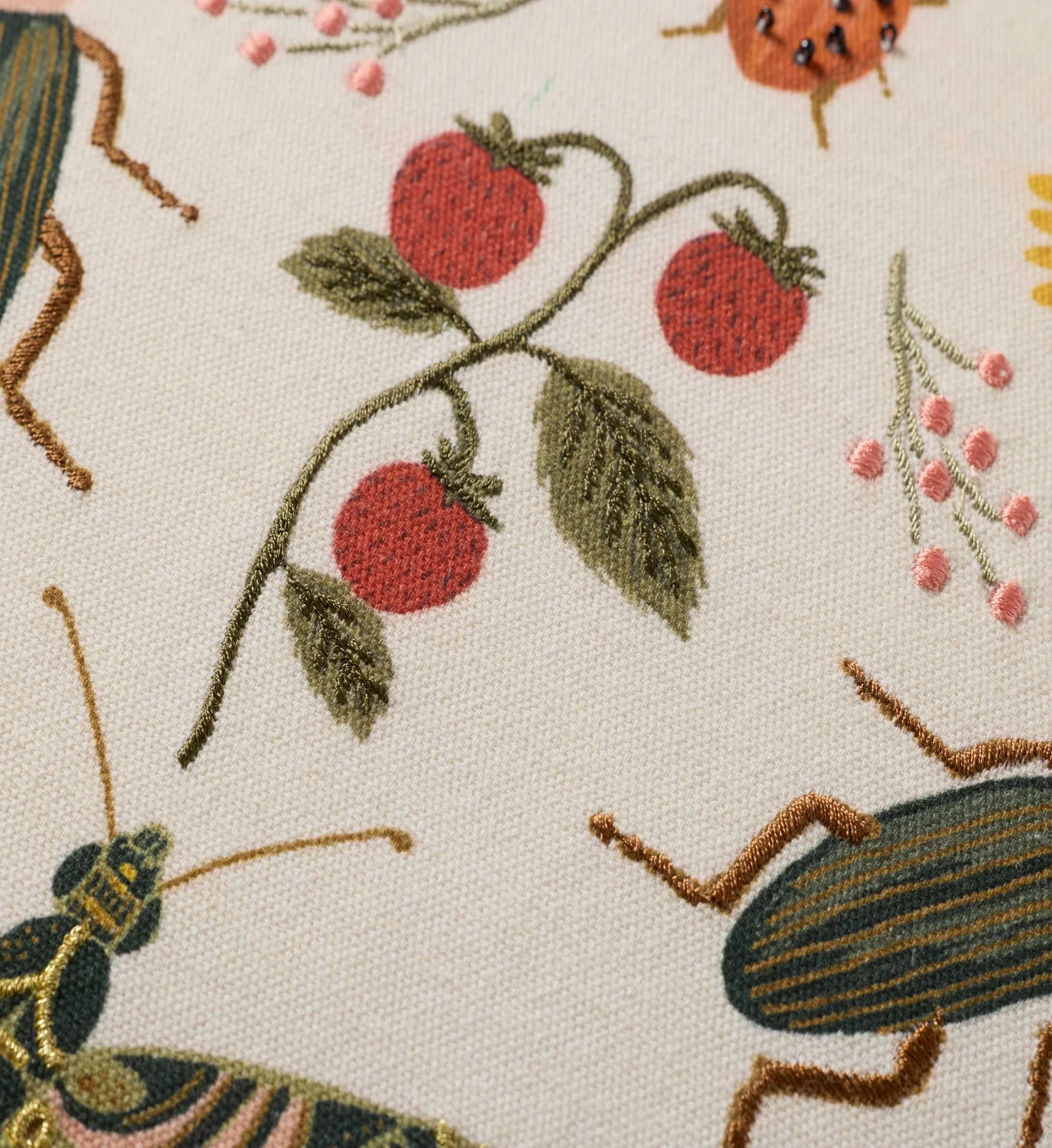 Curio Garden Embroidered Pillow - White - Image 2