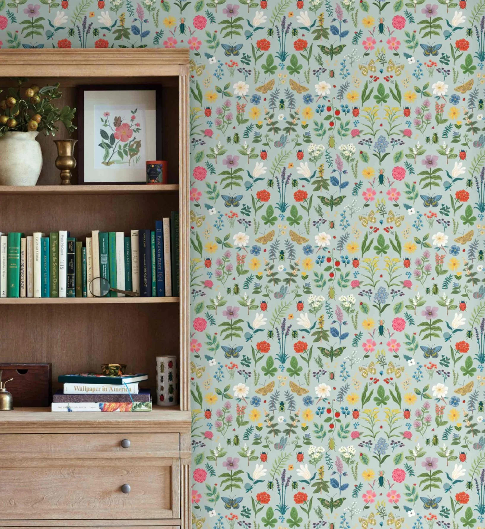 Curio Peel & Stick Wallpaper - Mint - Image 2