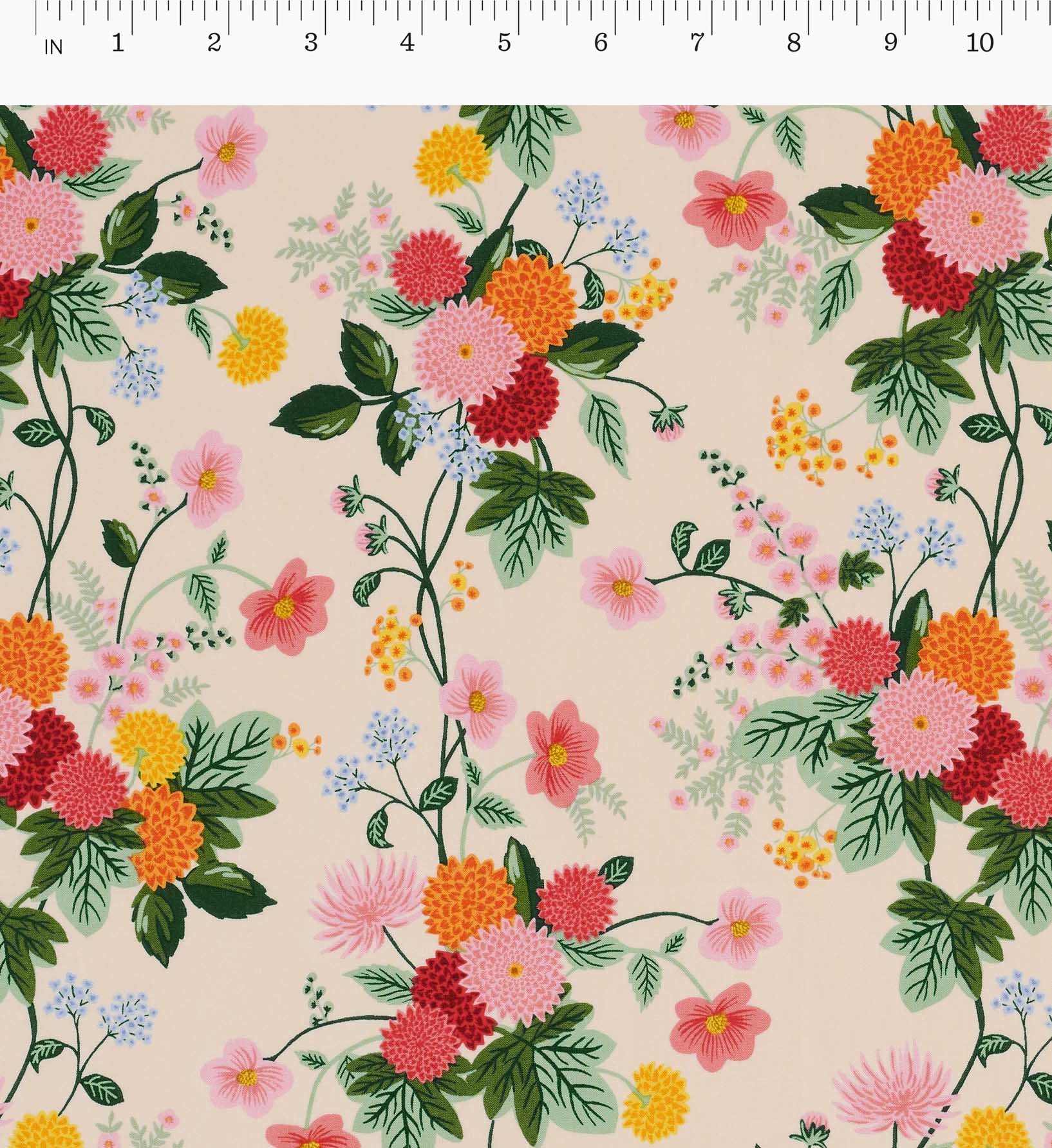 Dahlia Cotton Fabric - Blush - Image 2