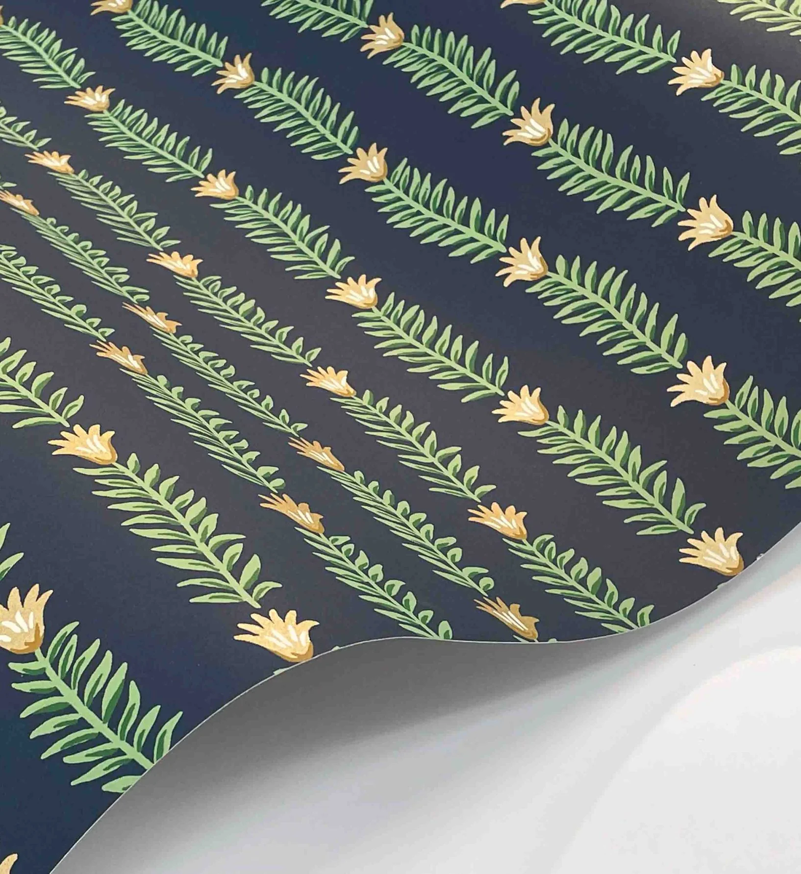 Eden Wallpaper - Navy - Image 4