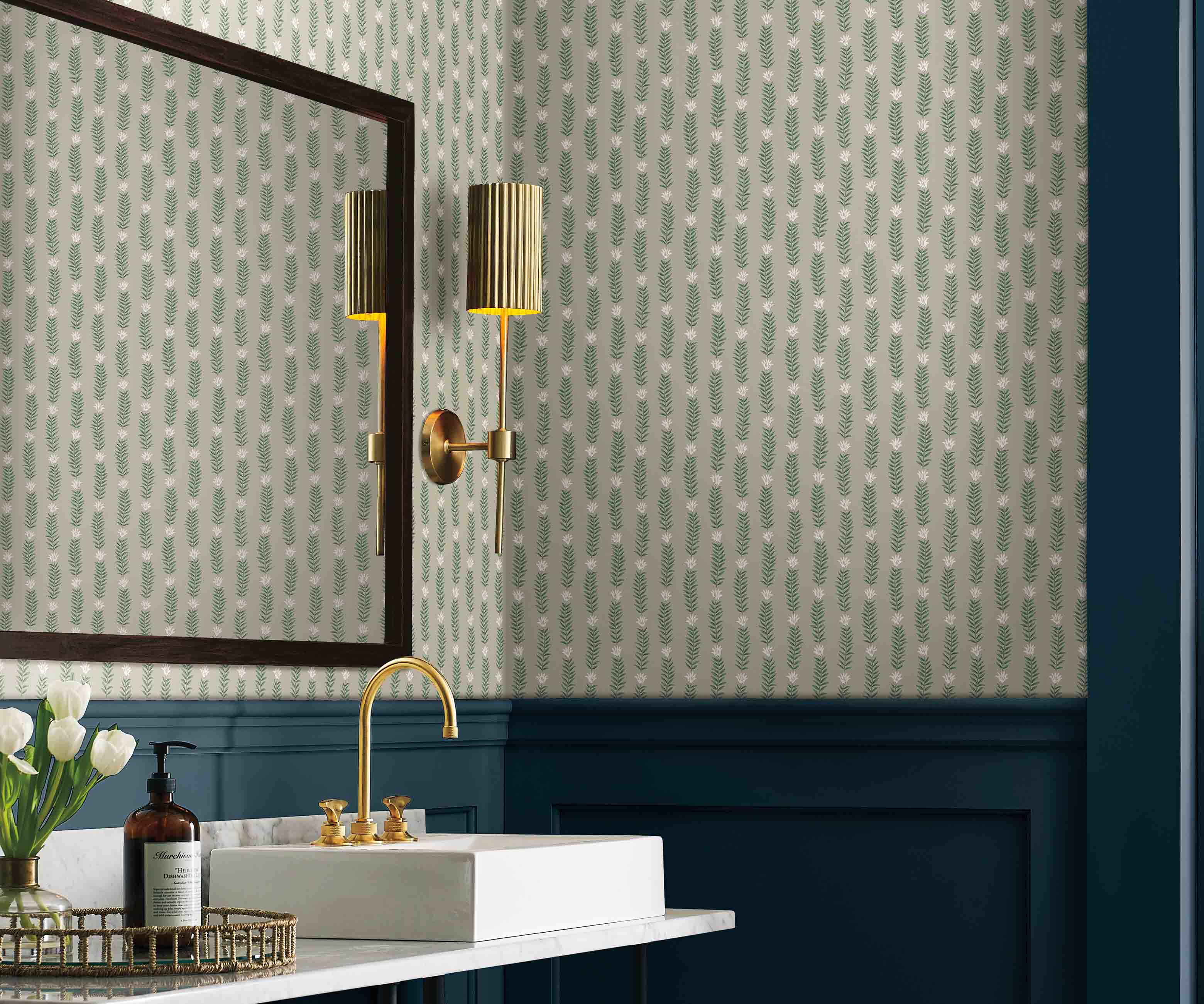 Eden Wallpaper Sample - Linen - Image 3