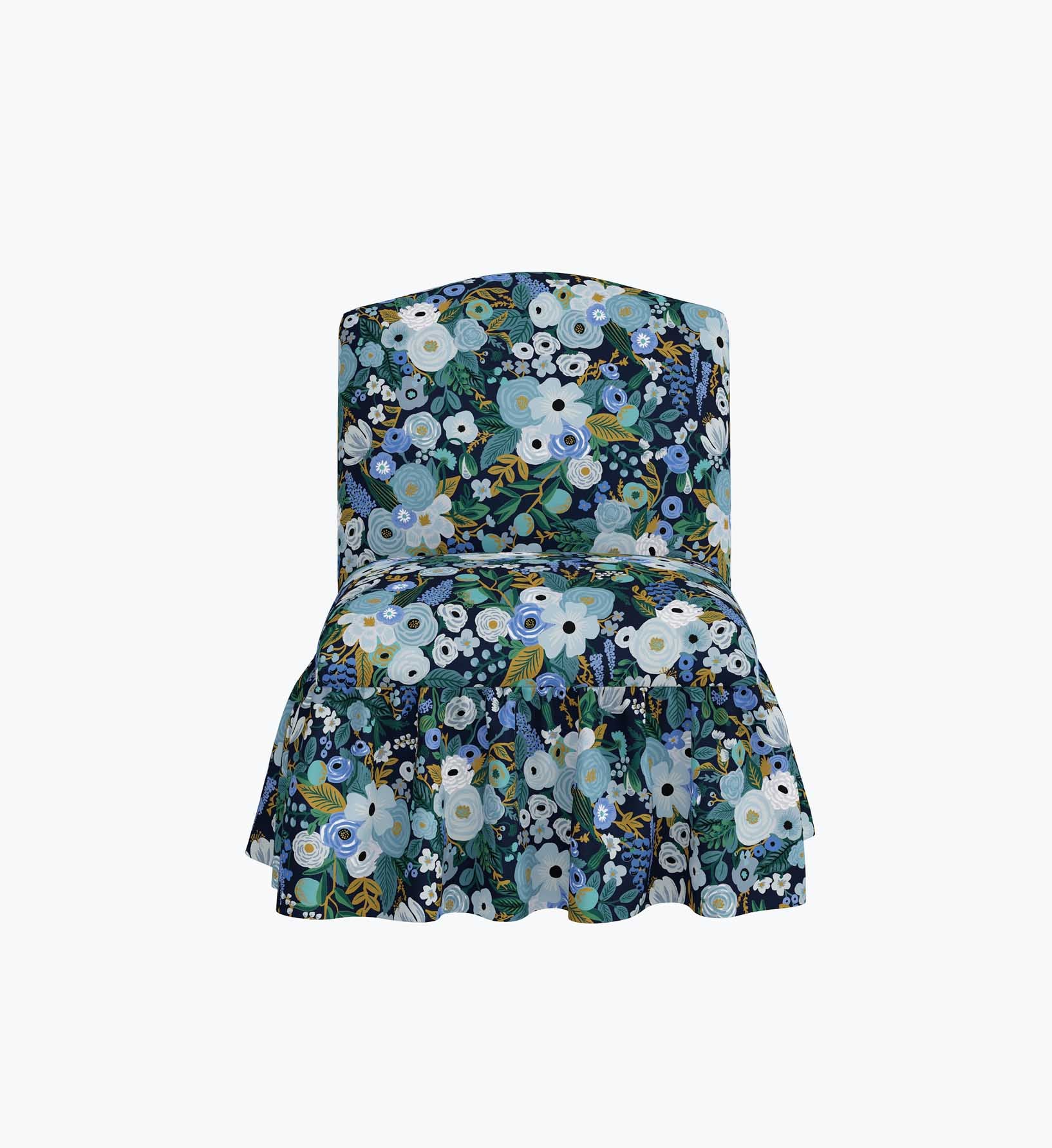 Edie Slipper Chair - Garden Party Blue - Image 2