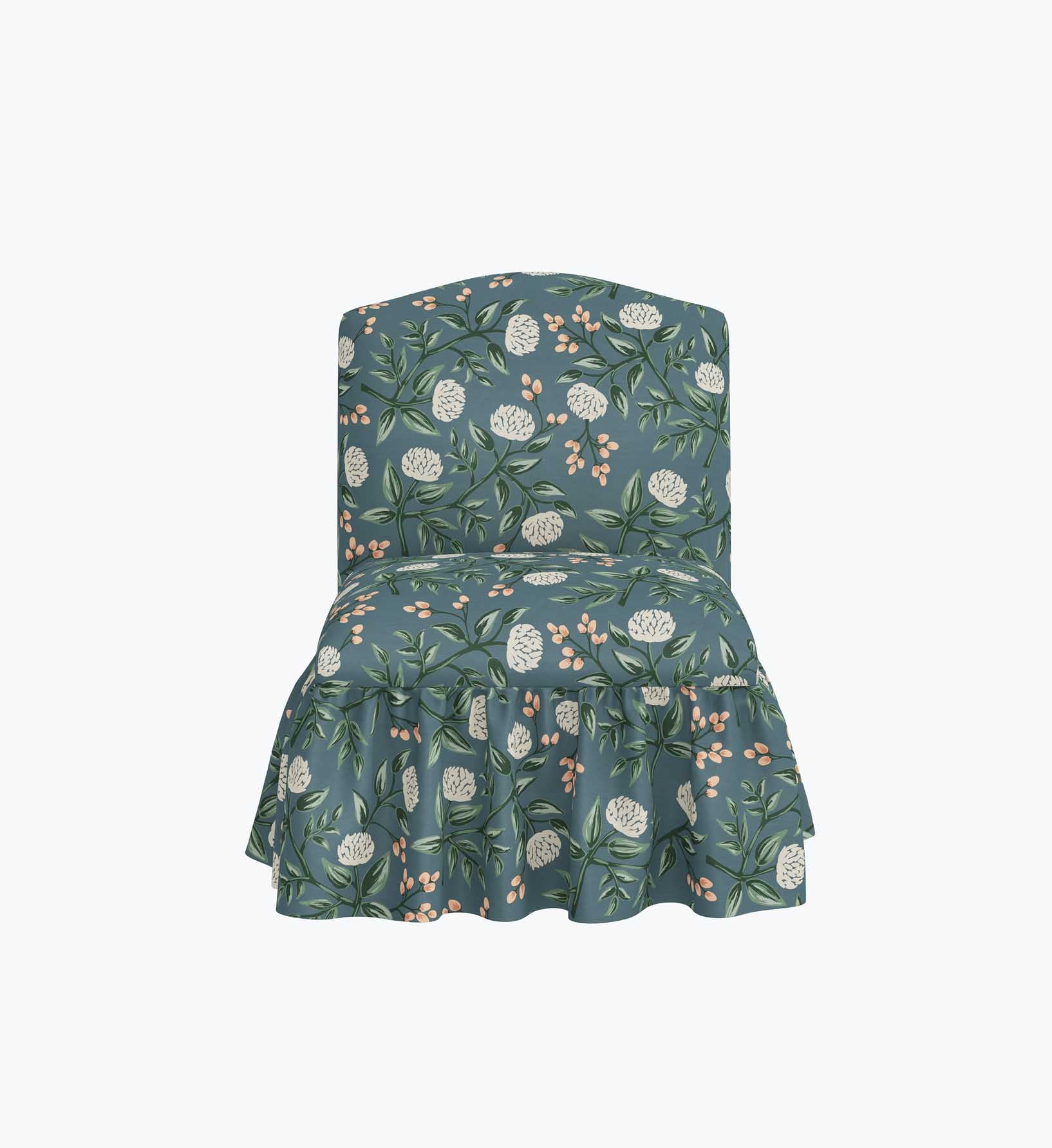Edie Slipper Chair - Peonies - Image 2