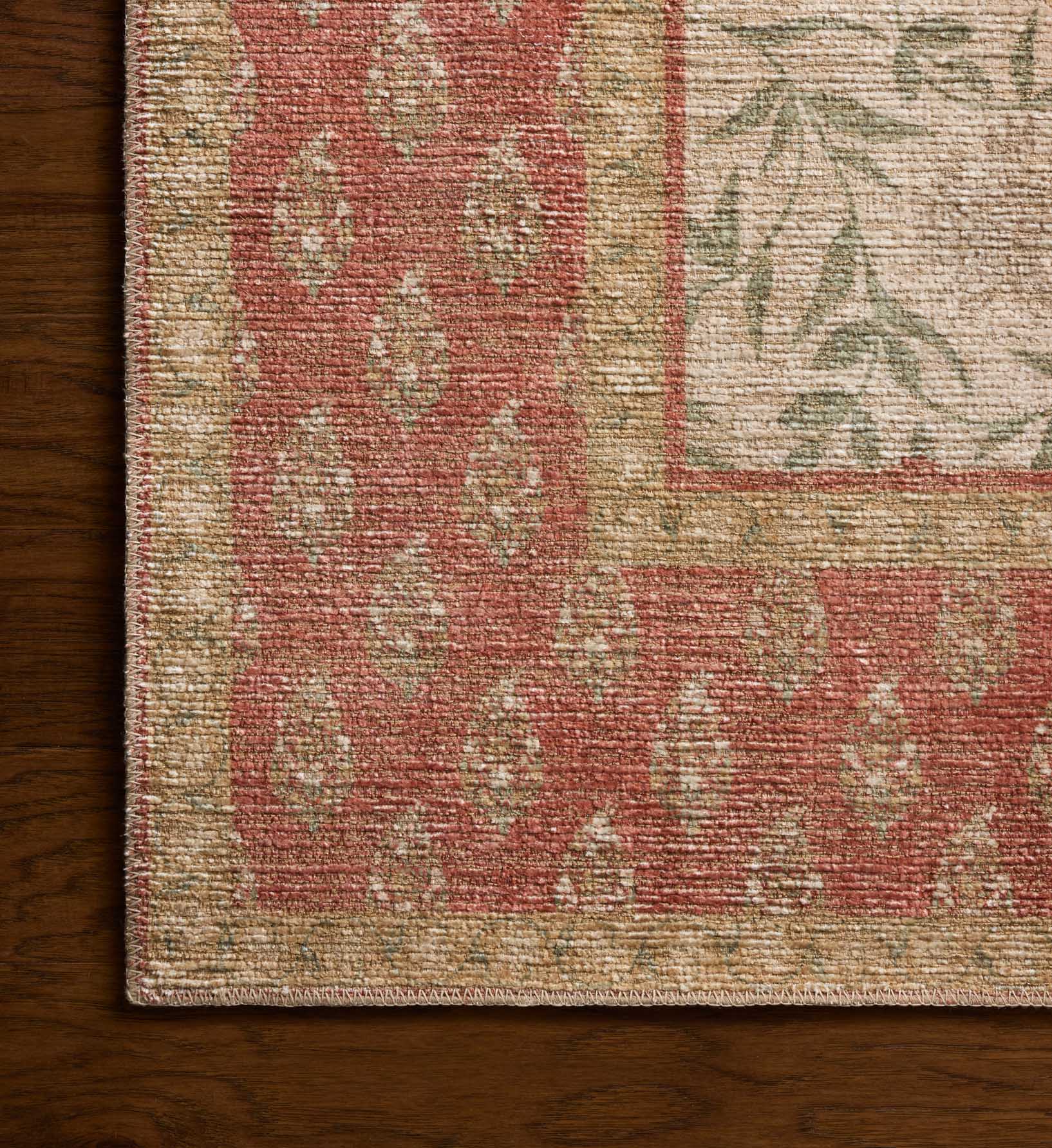Edinburgh Aster Power Loomed Rug - Ivory & Spice - Image 3