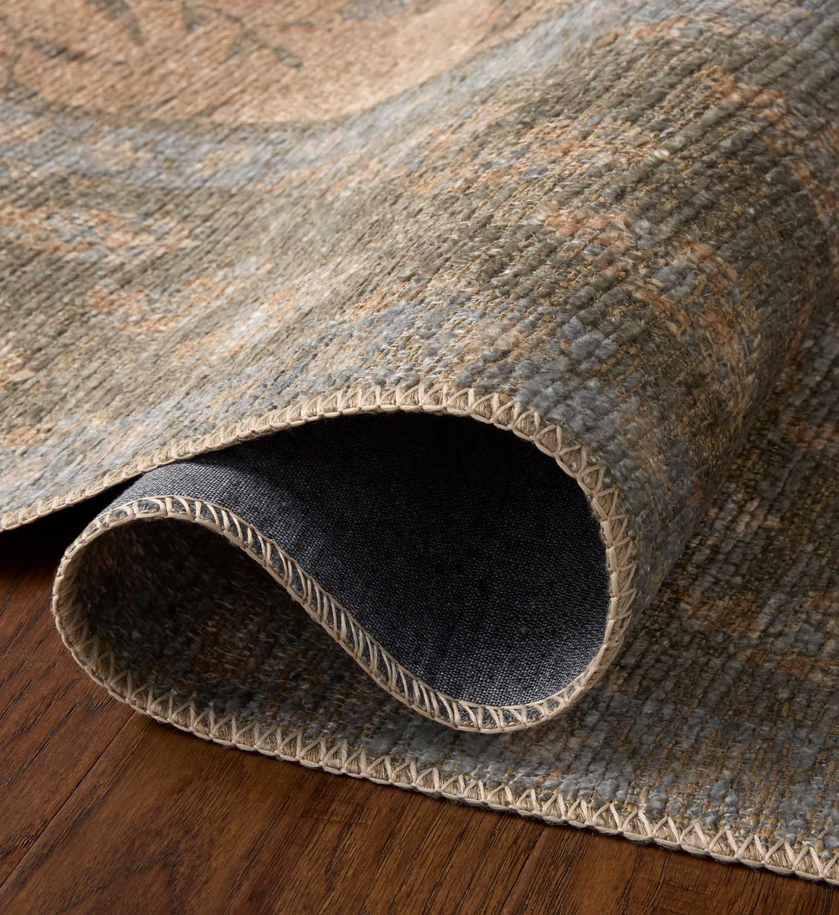Edinburgh Aster Power Loomed Rug - Sand & Green - Image 5