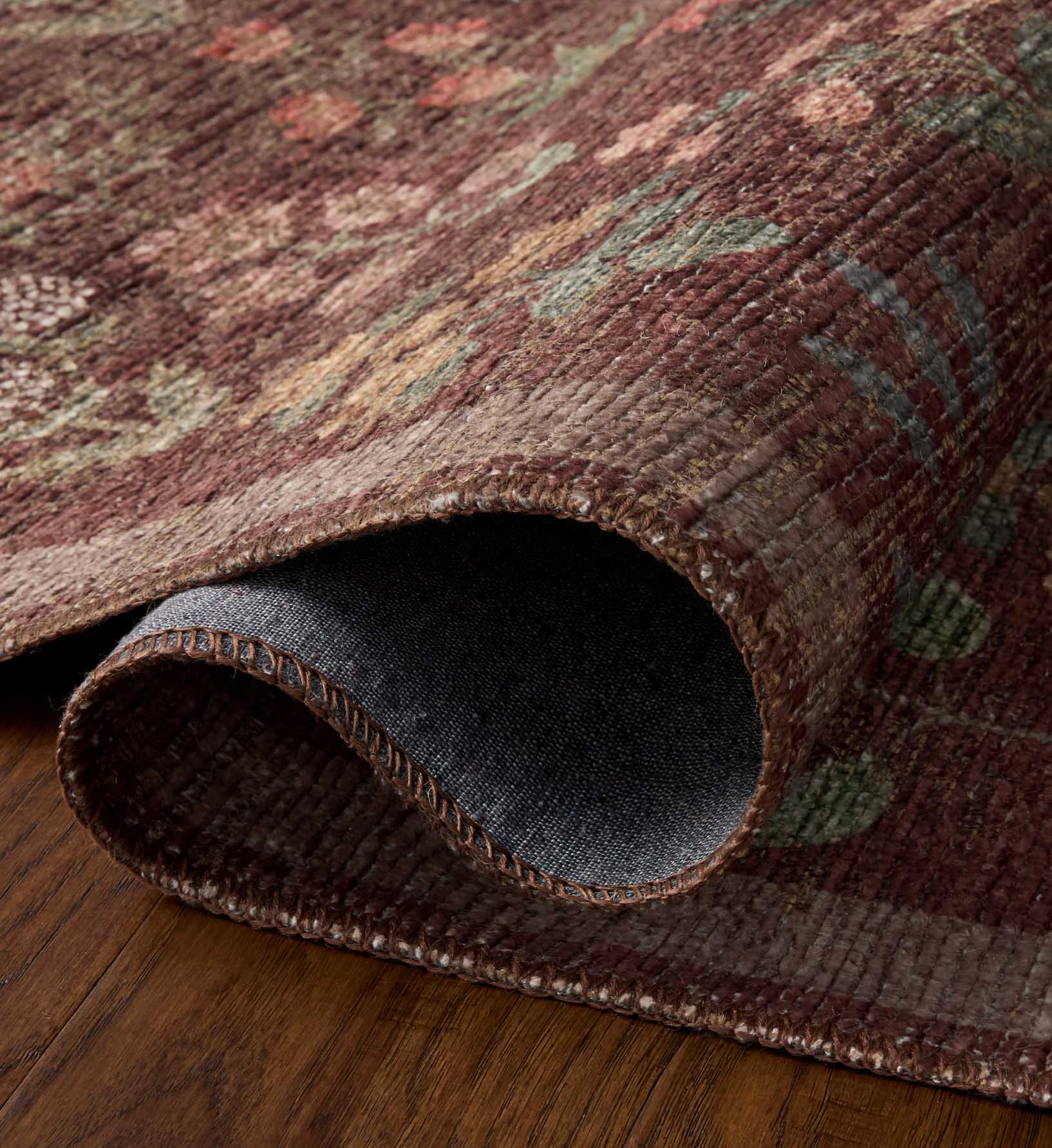 Edinburgh Campbell Power Loomed Rug - Merlot - Image 4