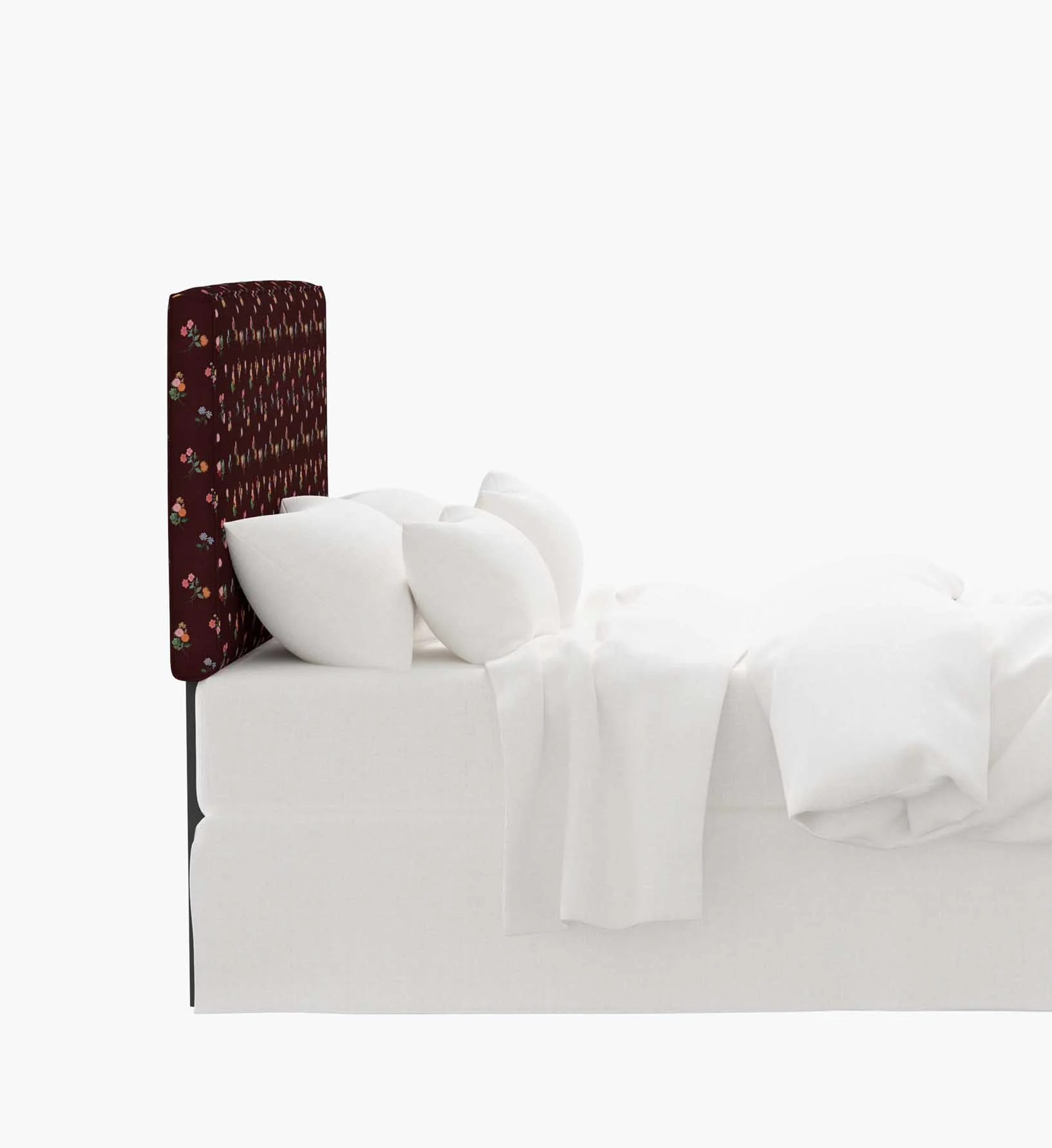 Elly Headboard - Ditsy Dahlia Burgundy - Image 4