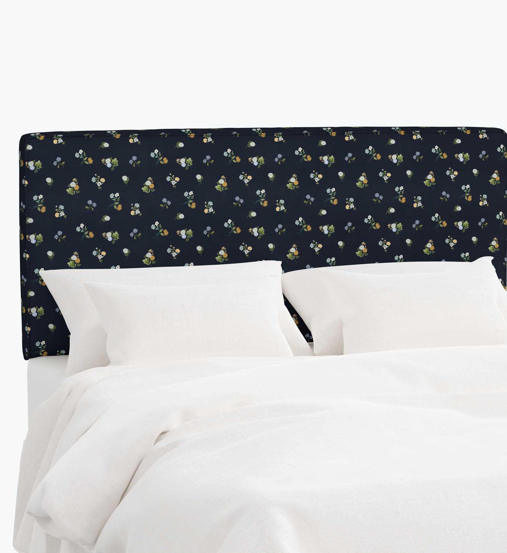 Elly Headboard - Ditsy Dahlia Navy - Image 3