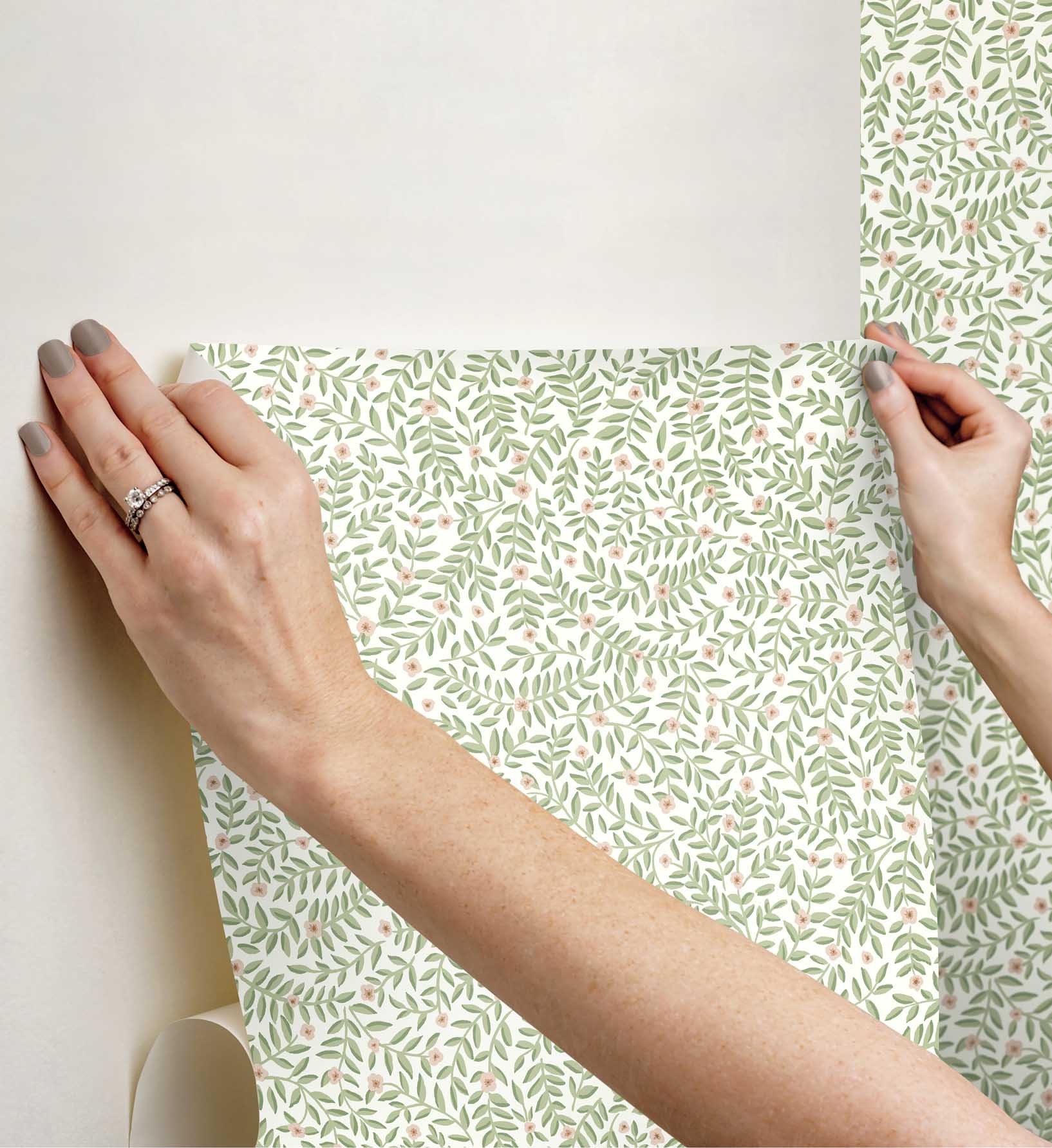 Elodie Peel & Stick Wallpaper - Cream - Image 3