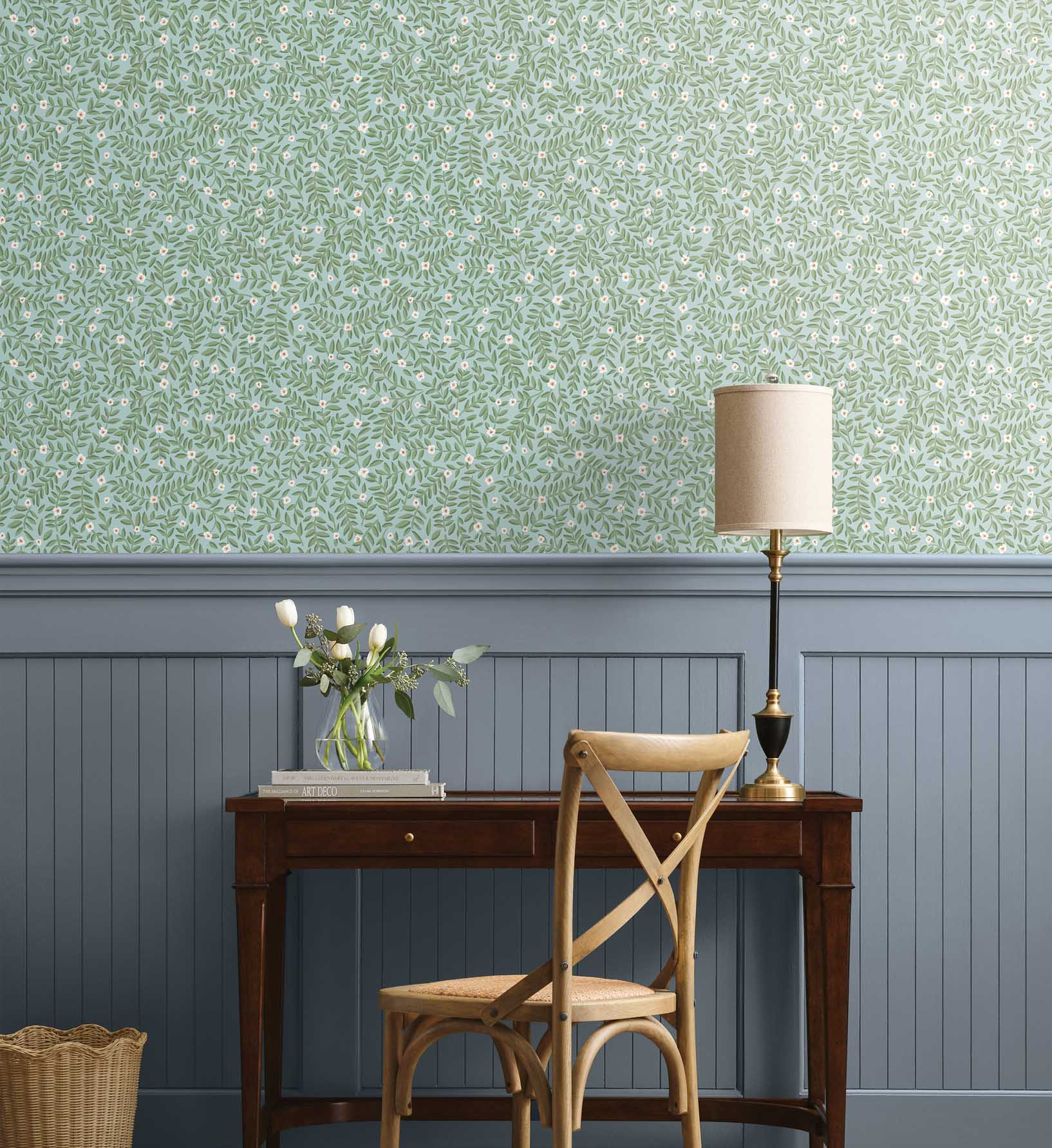 Elodie Peel & Stick Wallpaper - Light Blue - Image 2