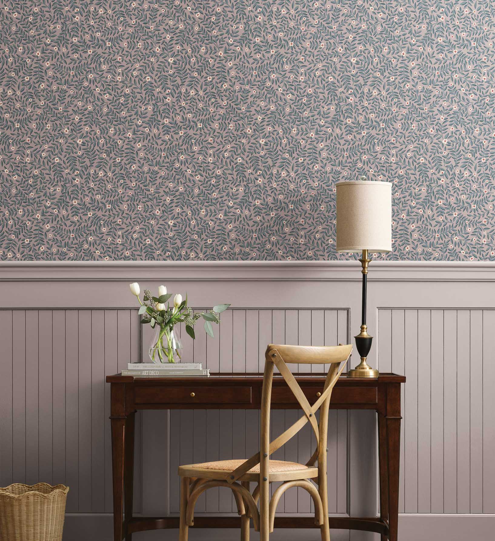 Elodie Peel & Stick Wallpaper Sample - Lilac - Image 2
