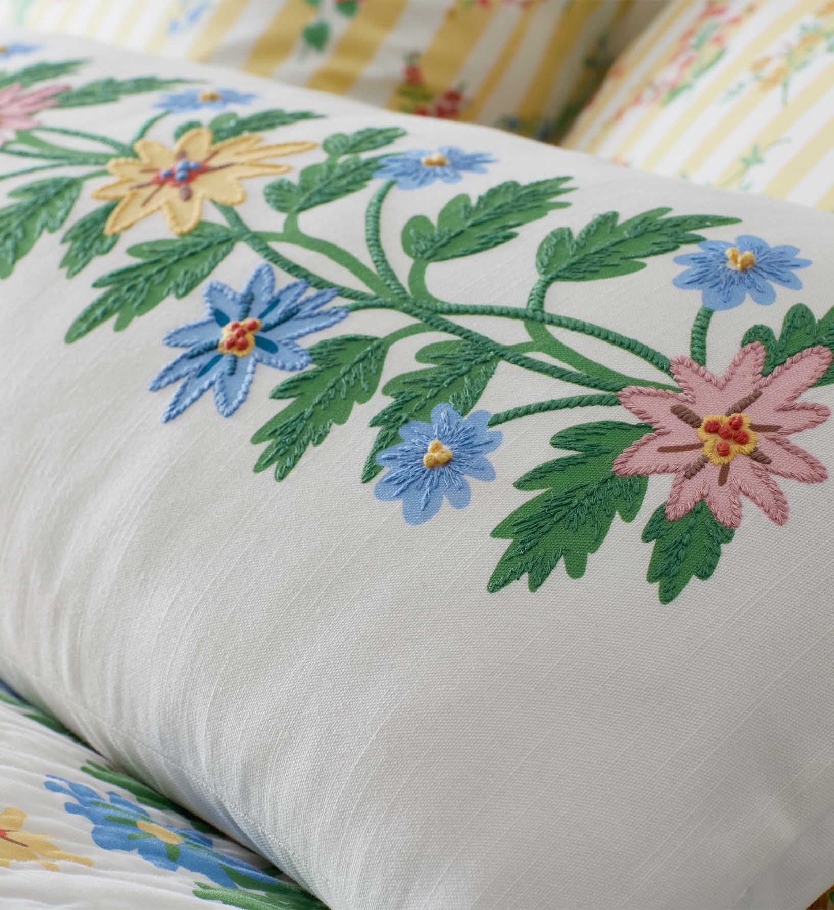 Embroidered Lumbar Pillow Cover - Helena - Image 6