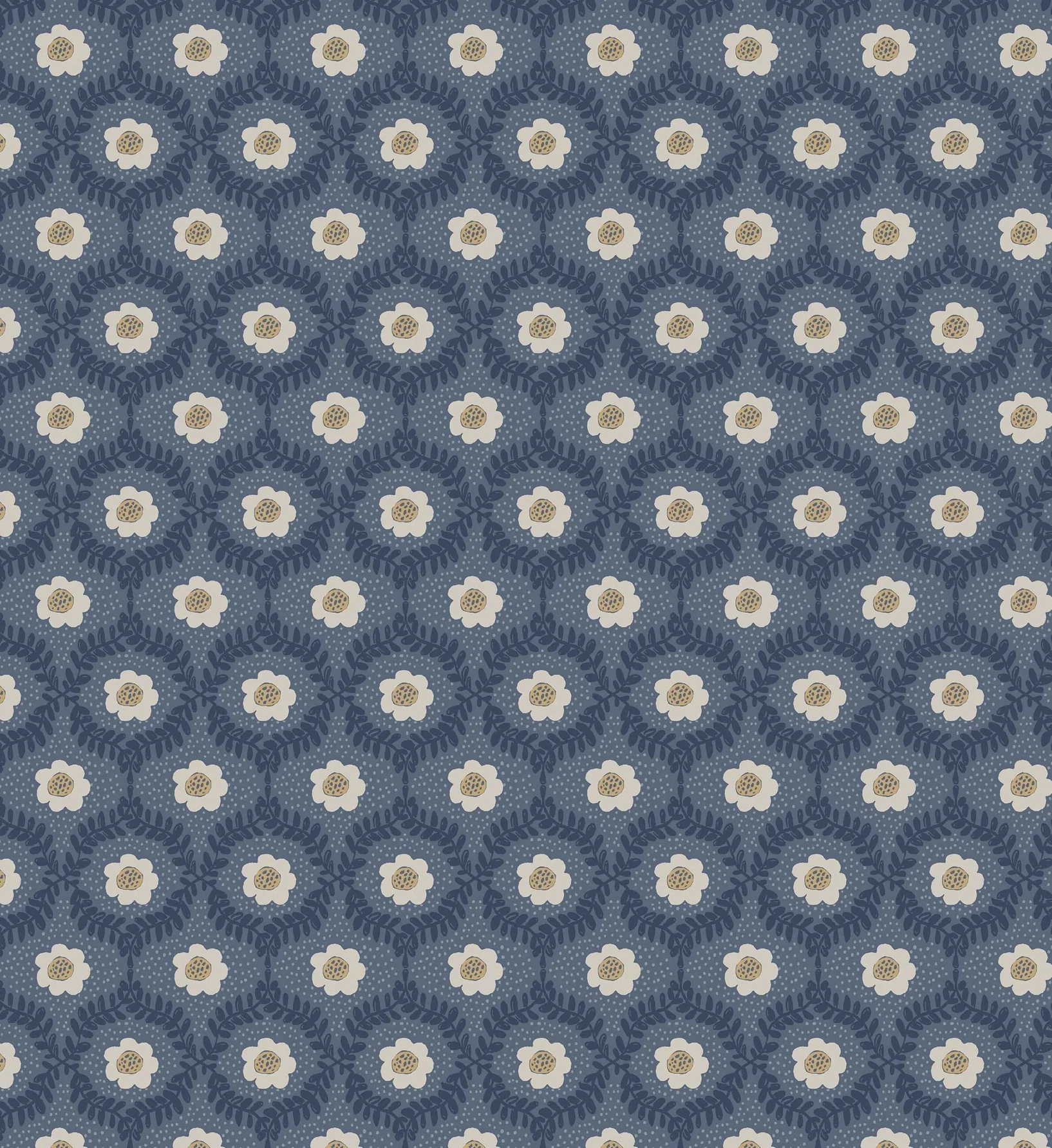 Emma Wallpaper - Navy - Image 3