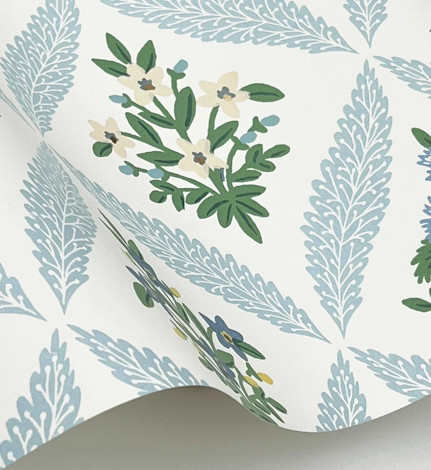Estee Garden Wallpaper - Blue Multi - Image 4