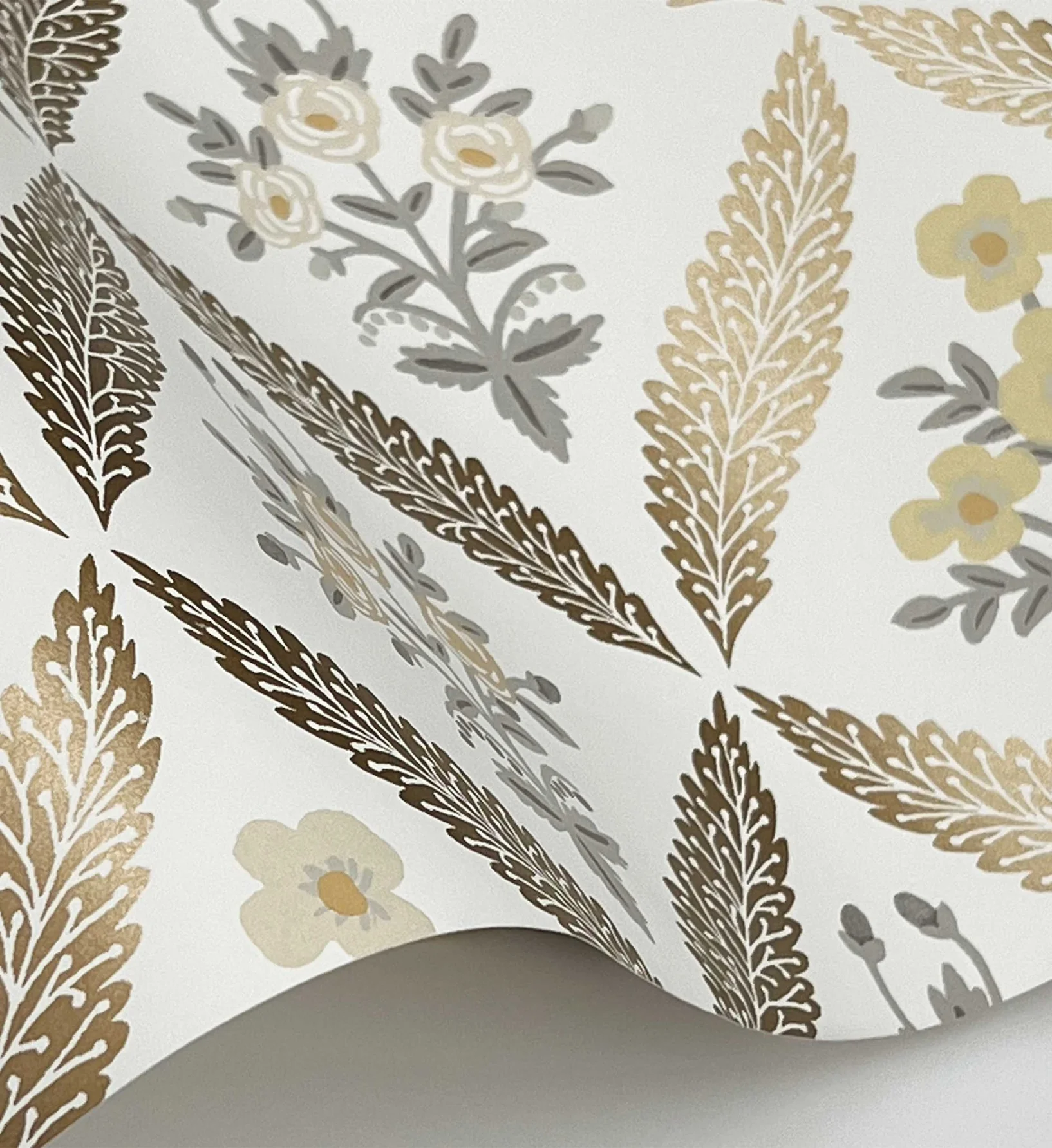 Estee Garden Wallpaper - Gold Multi - Image 4