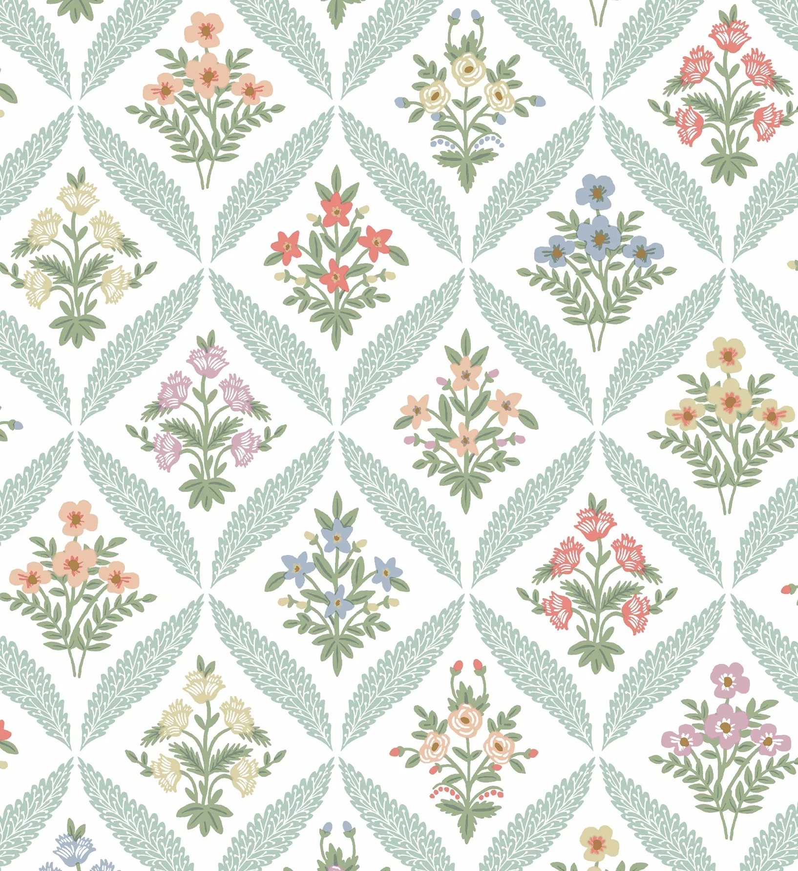 Estee Garden Wallpaper - Pastel Multi - Image 3