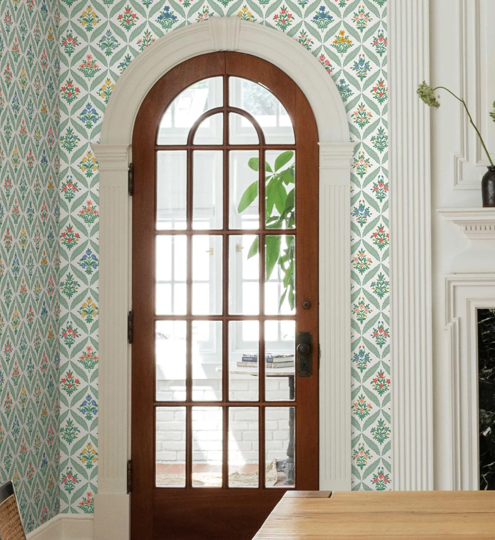 Estee Garden Wallpaper - Sage Multi - Image 2