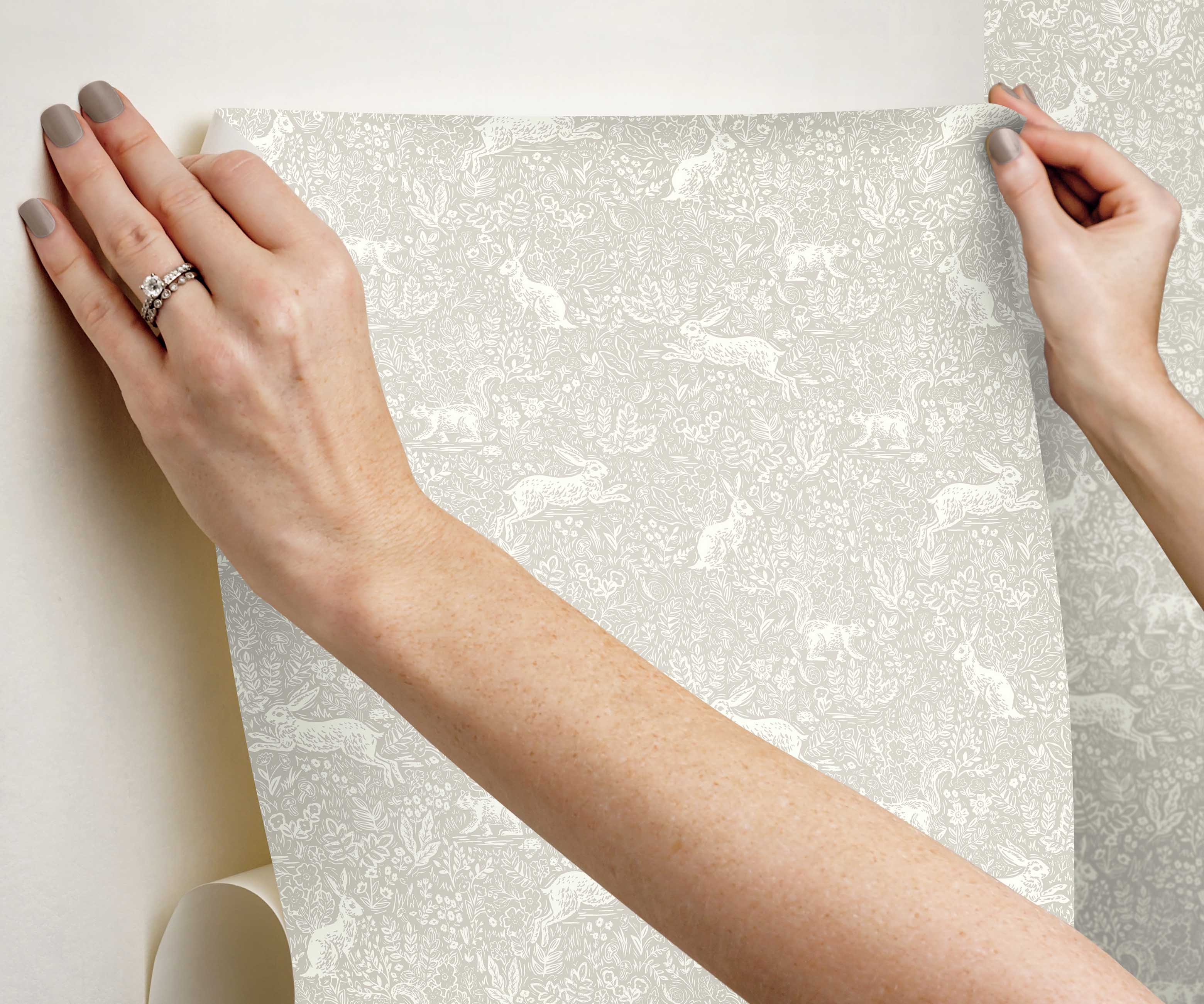 Fable Peel & Stick Wallpaper - Linen - Image 4