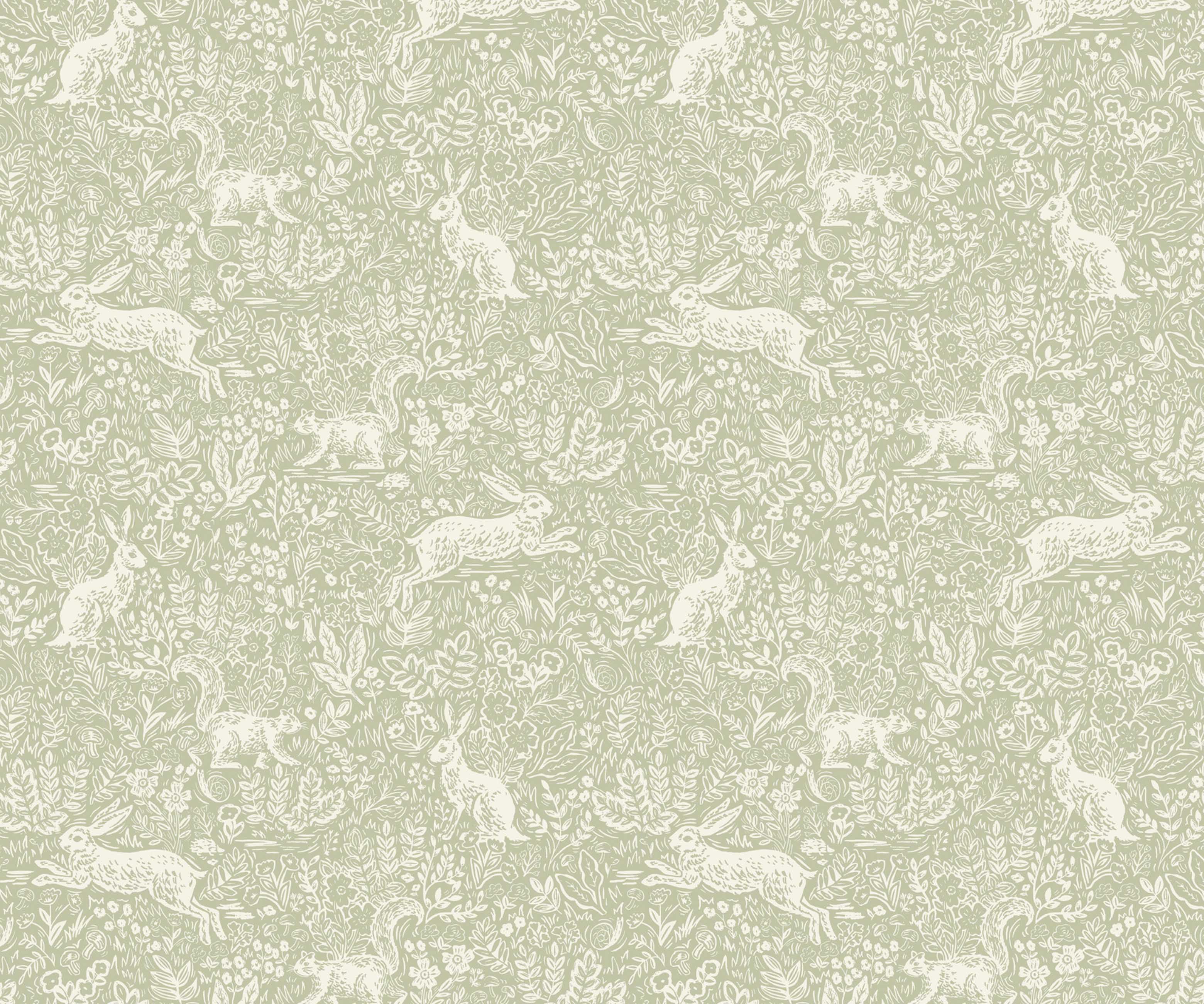 Fable Peel & Stick Wallpaper - Mint - Image 3
