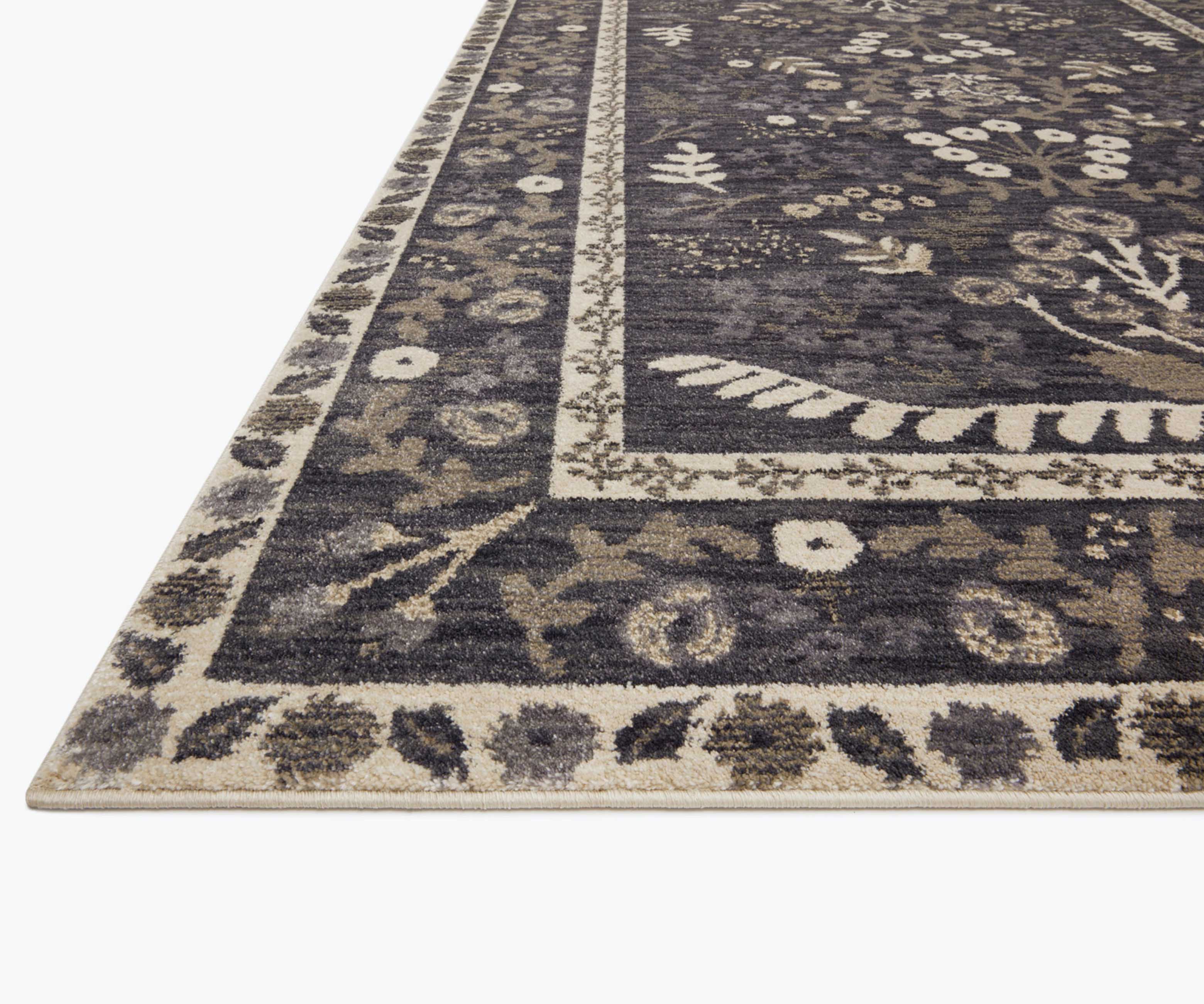 Fiore Florence Power Loomed Rug - Charcoal - Image 3