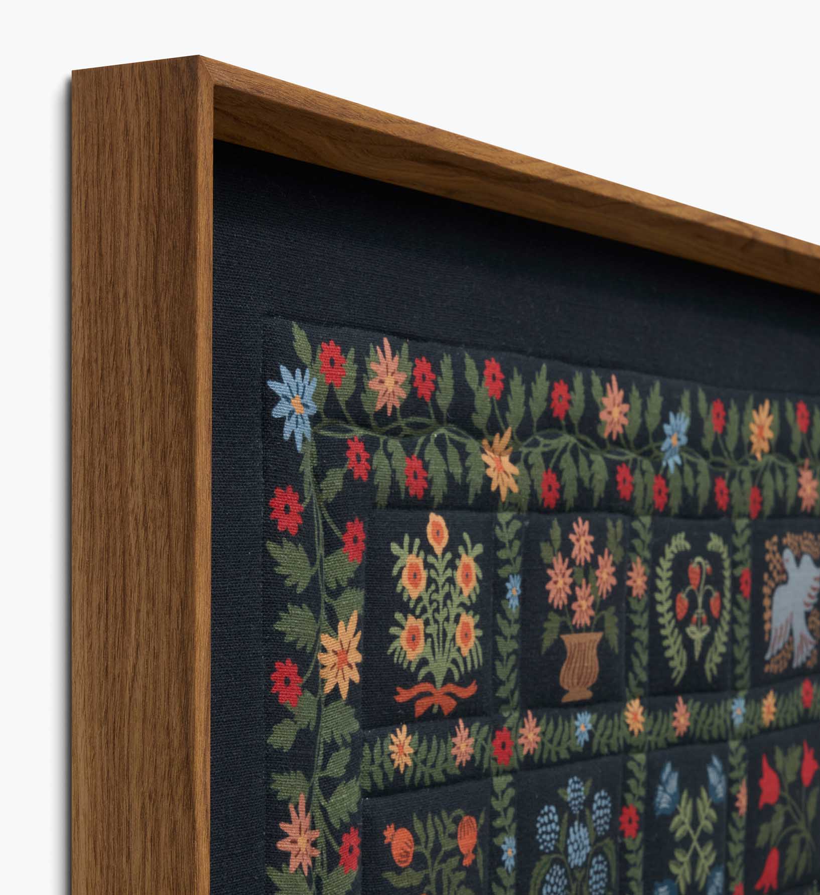 Framed Wall Art - Helena Quilt Navy - Image 3