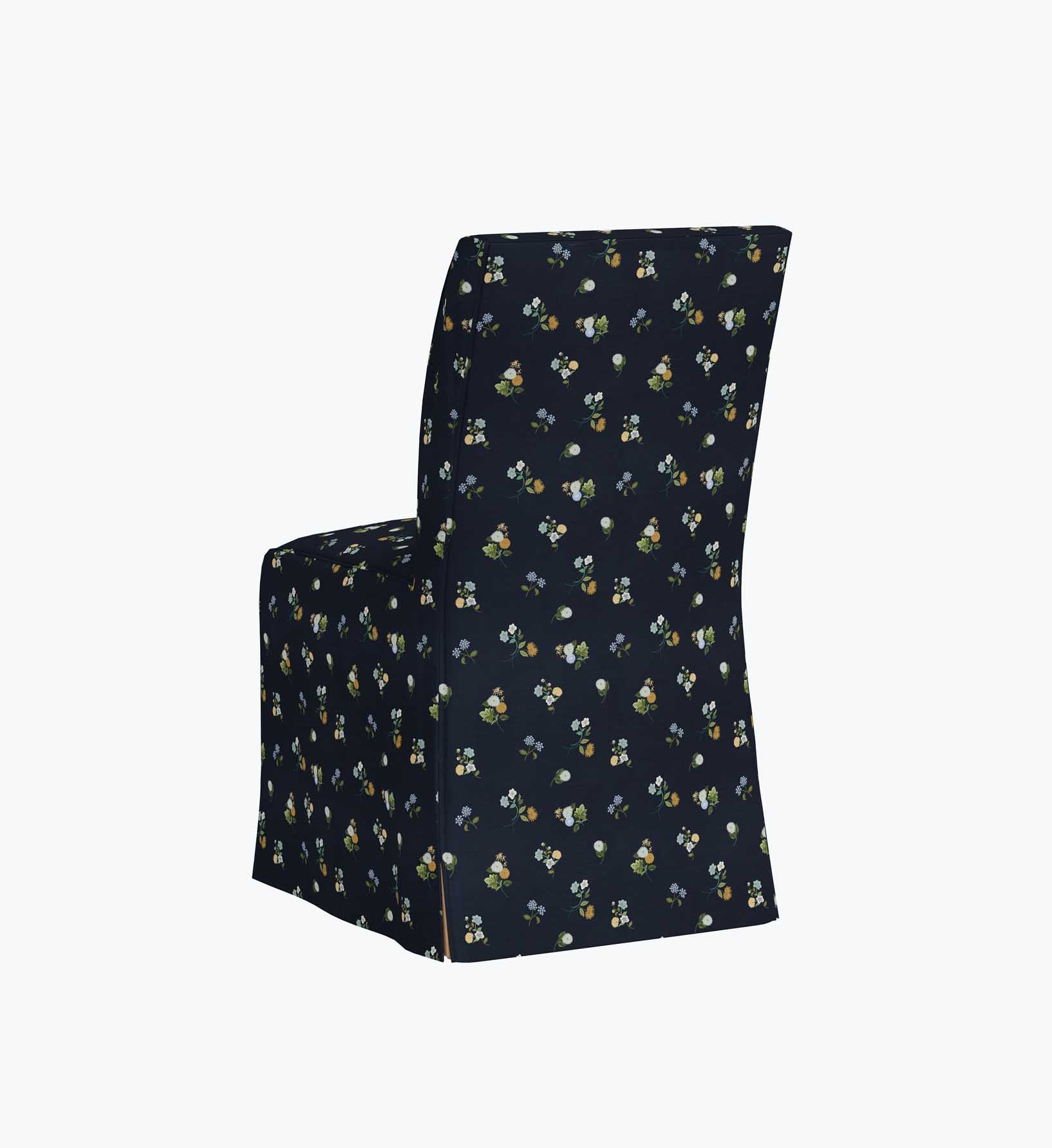 Frances Slipcover - Ditsy Dahlia Navy - Image 5