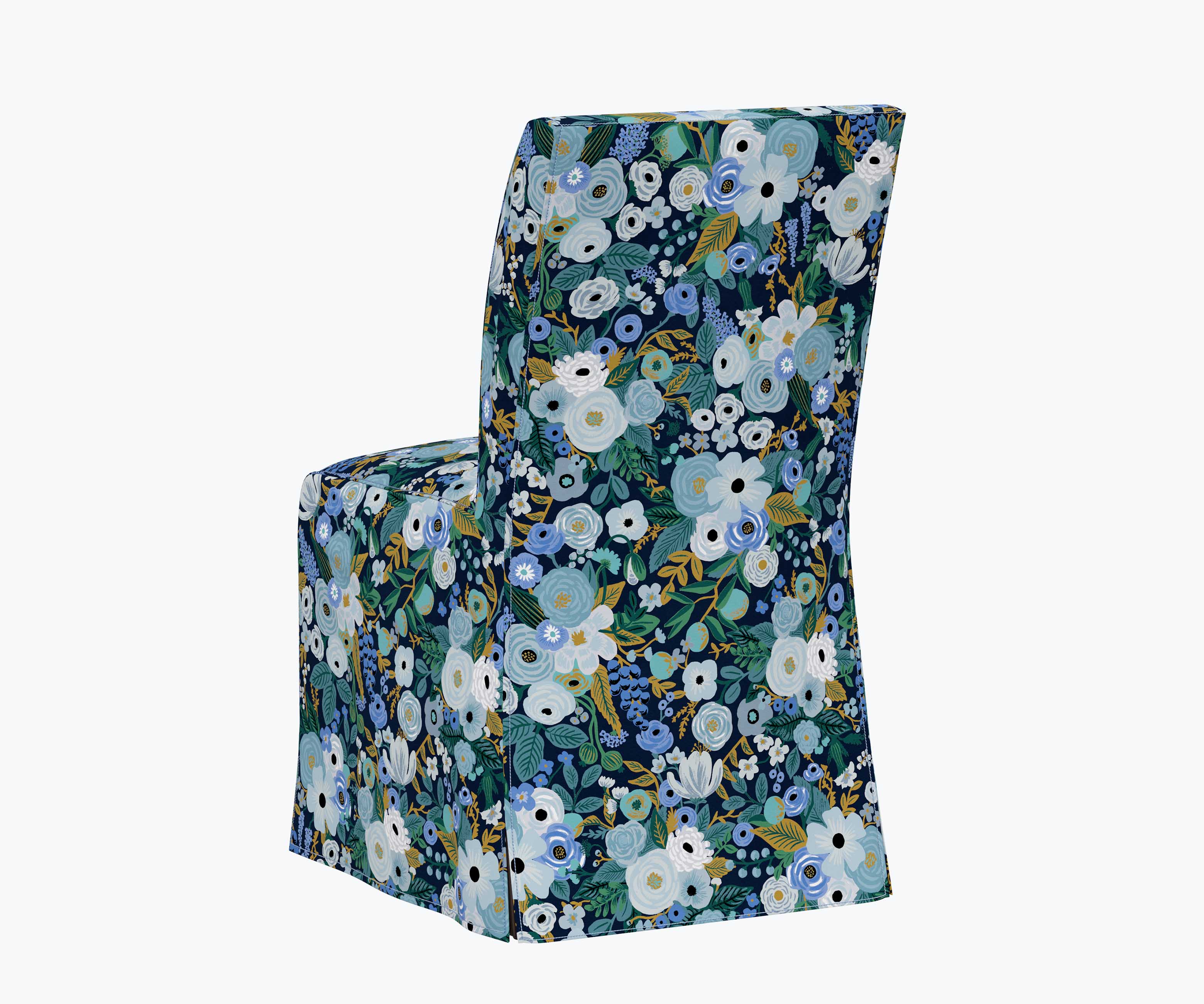 Frances Slipcover Dining Chair - Garden Party Blue - Image 4