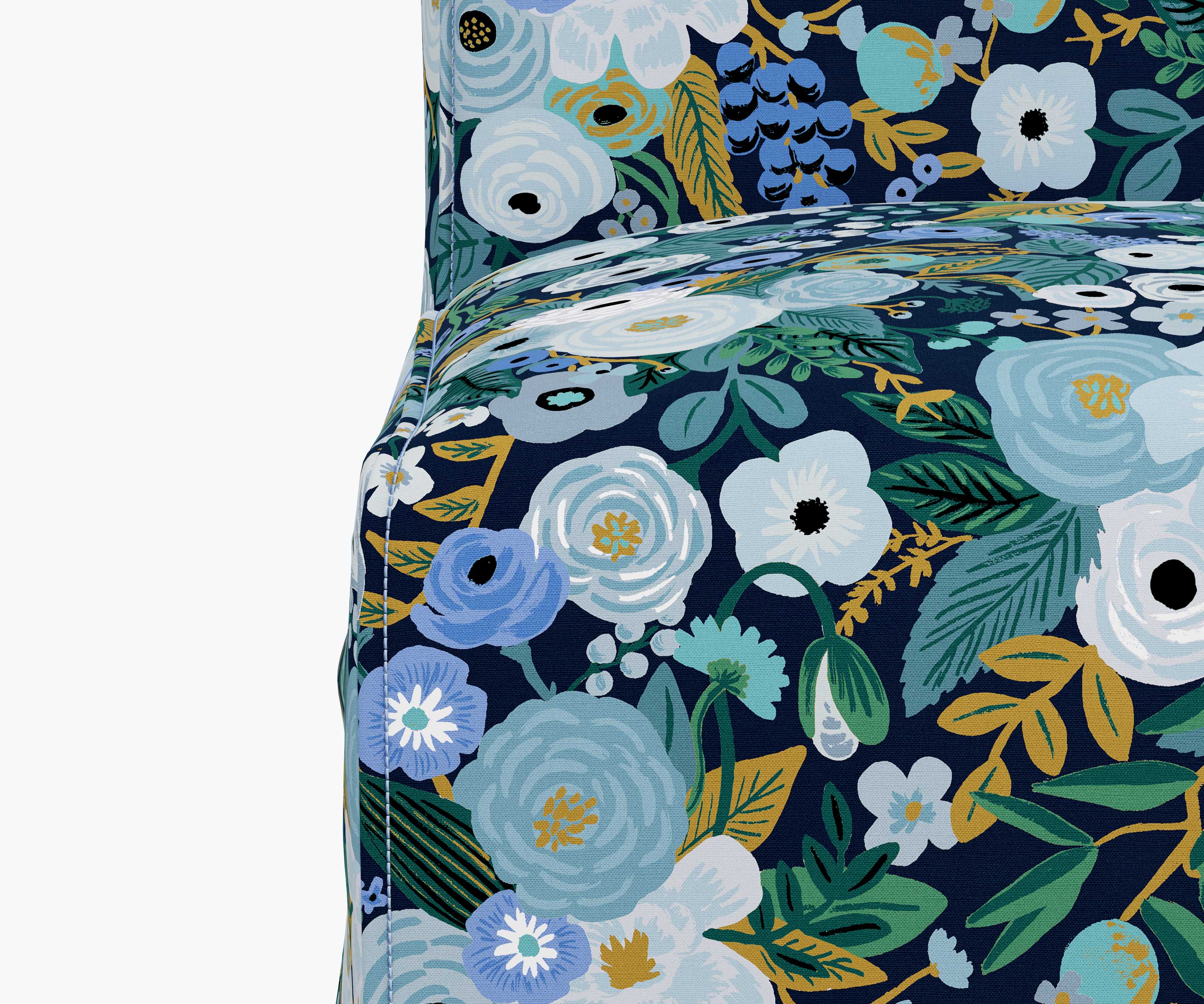 Frances Slipcover Dining Chair - Garden Party Blue - Image 5