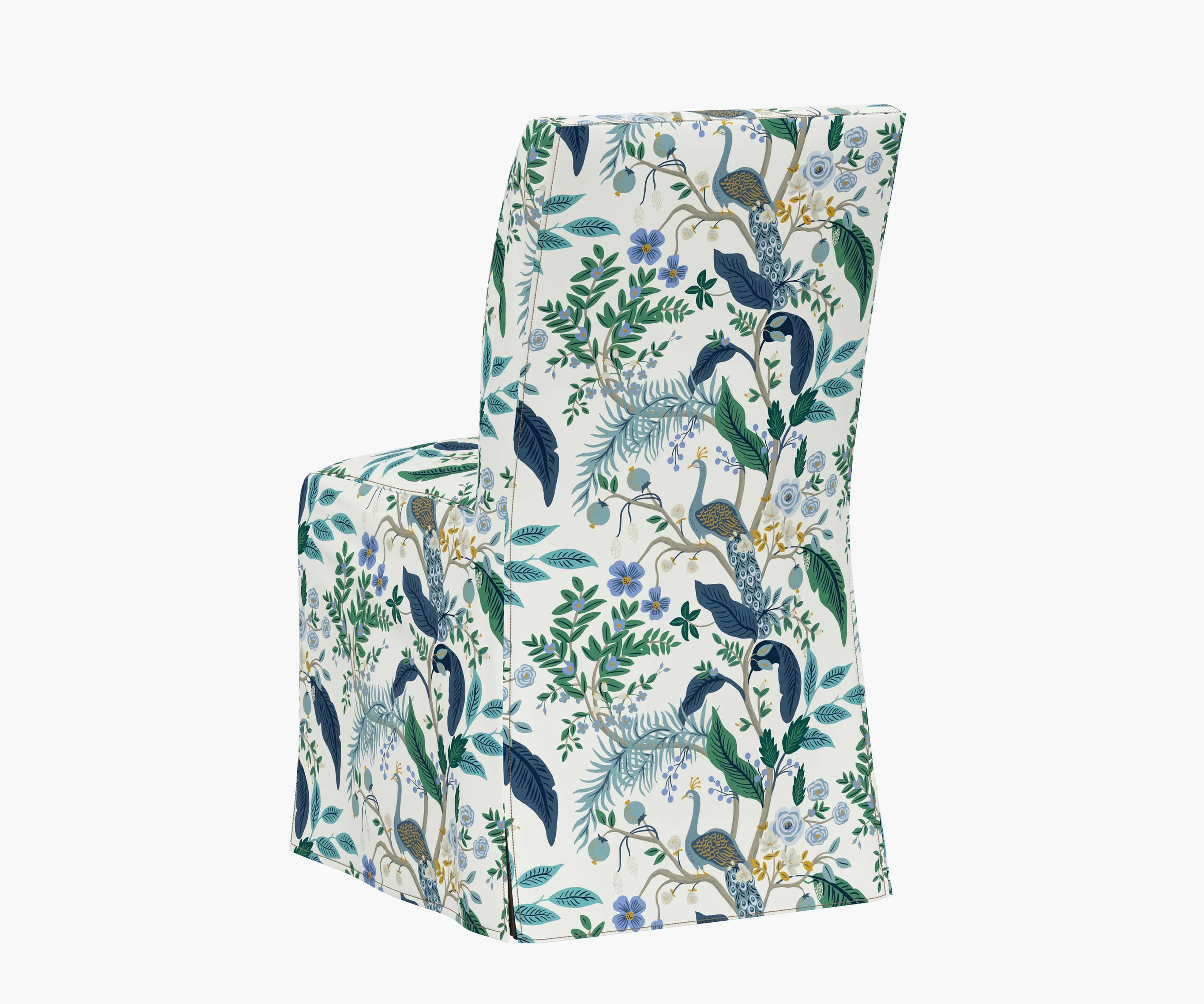 Frances Slipcover Dining Chair - Peacock - Image 4