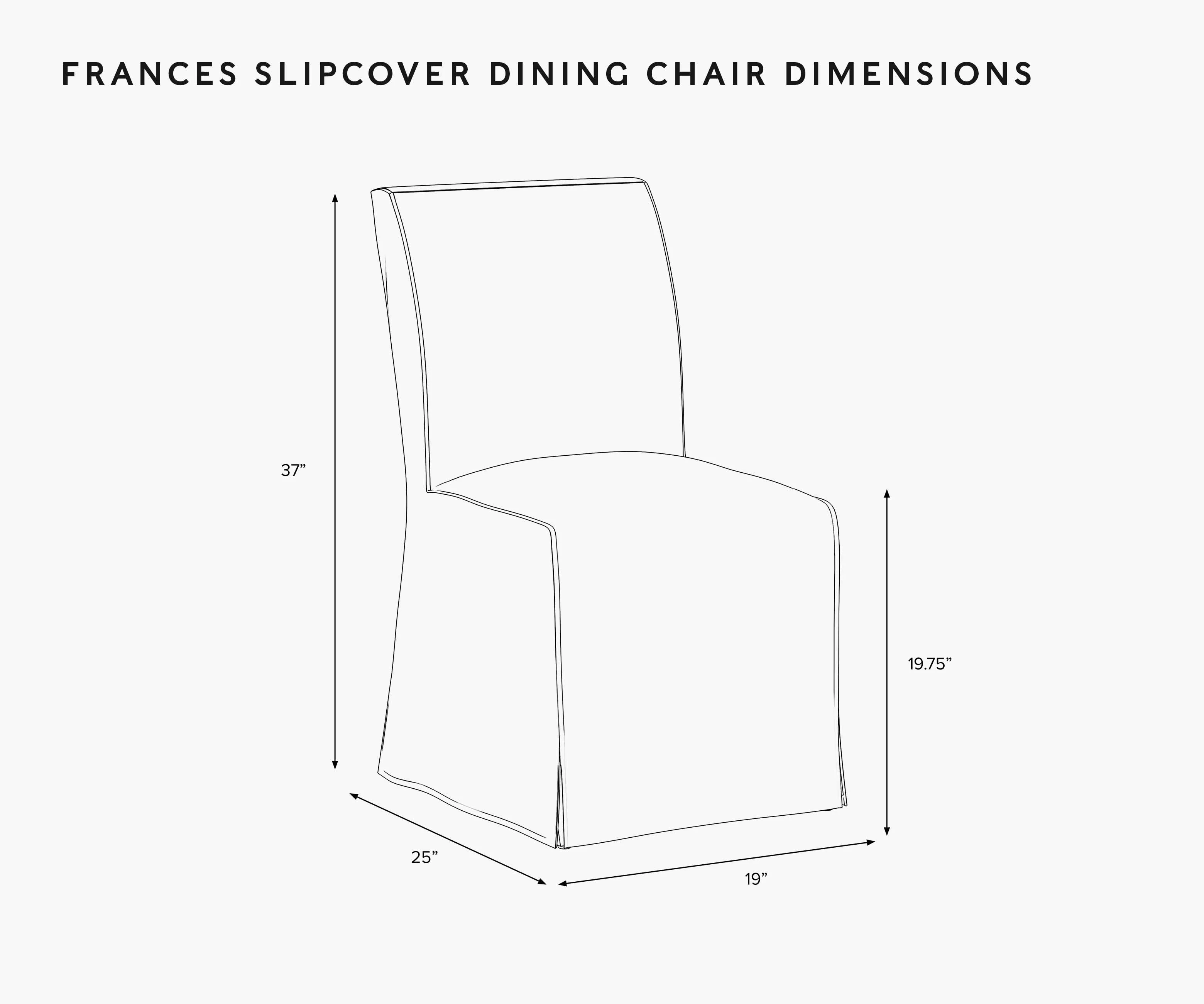 Frances Slipcover Dining Chair - Pomegranate - Image 6