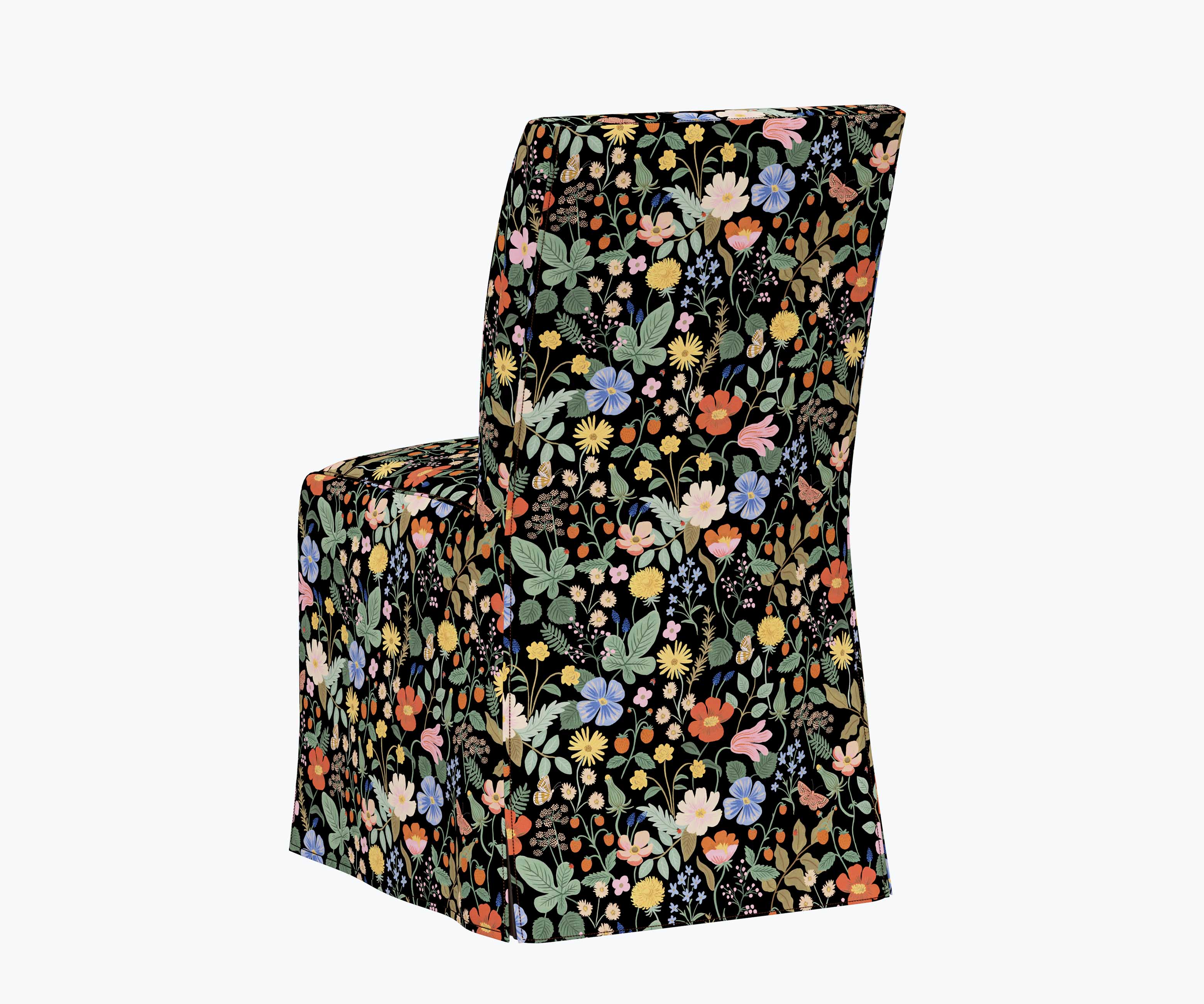 Frances Slipcover Dining Chair - Strawberry Fields - Image 4