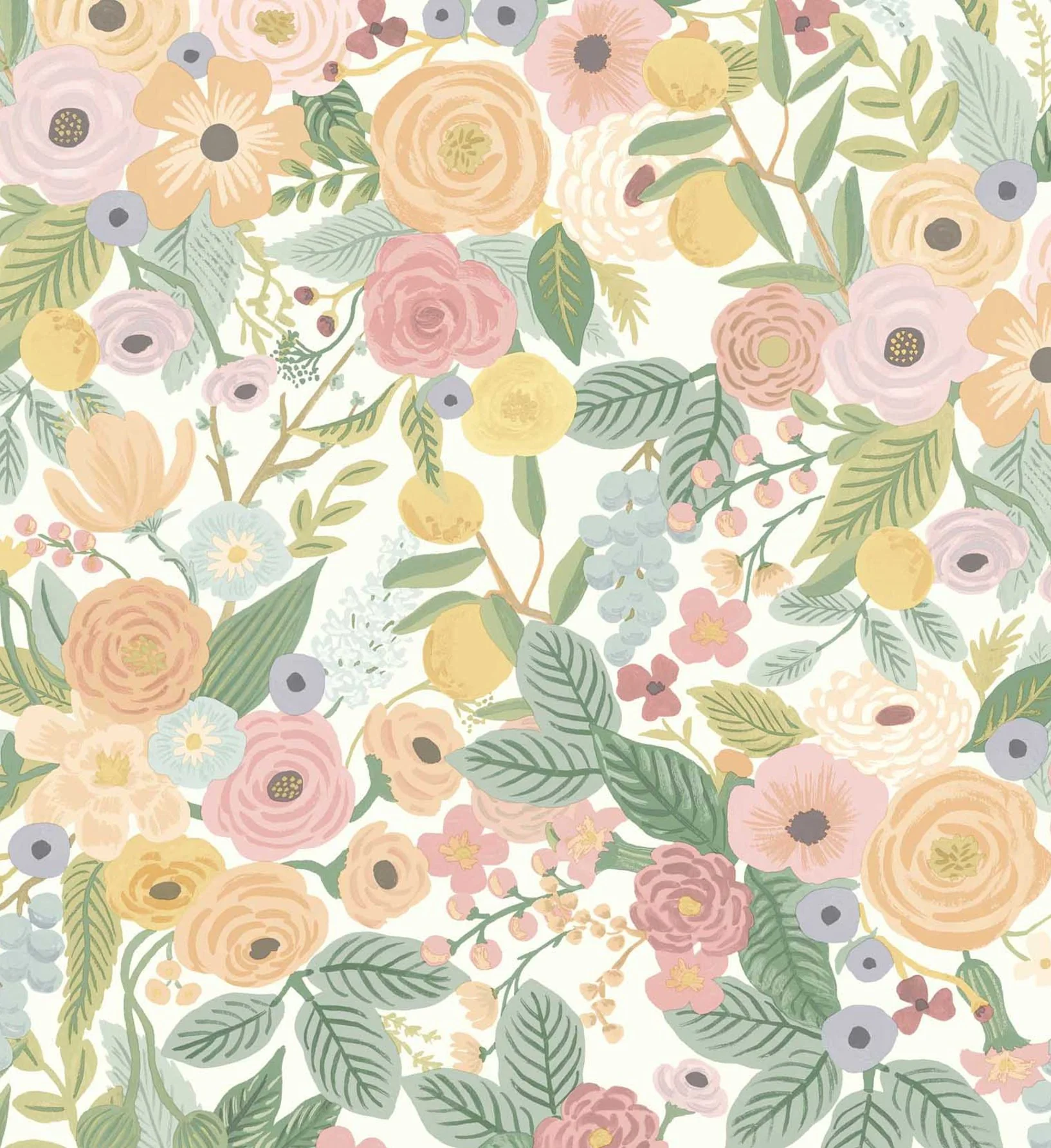 Garden Party Peel & Stick Wallpaper - Pastel Multi - Image 3