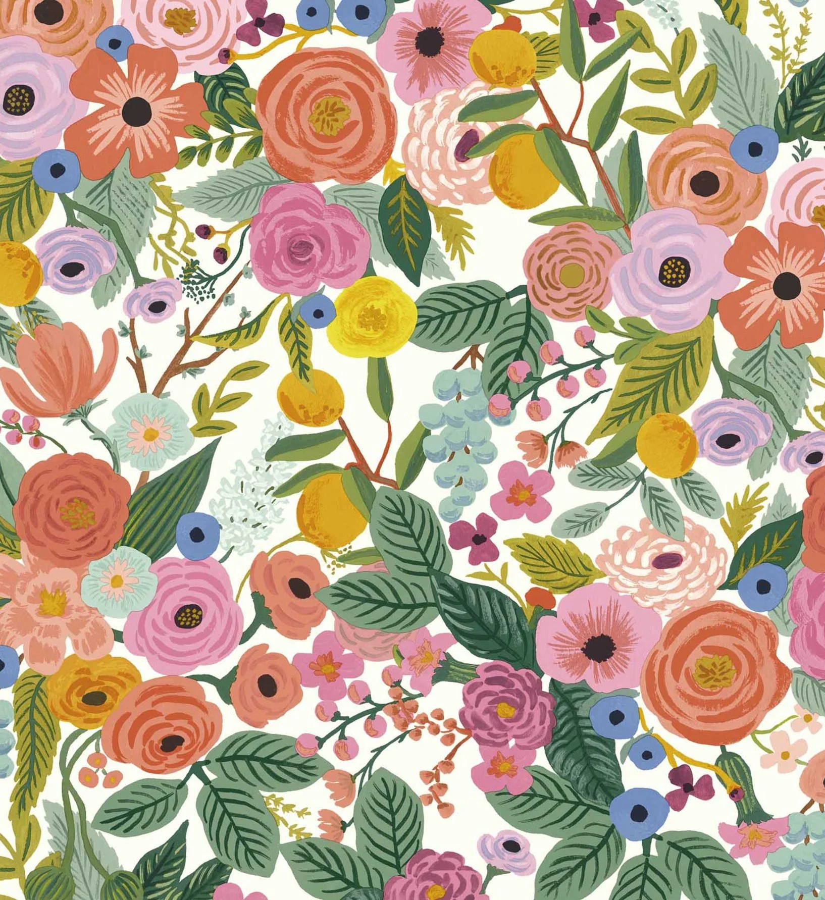 Garden Party Peel & Stick Wallpaper - Rose Multi - Image 3