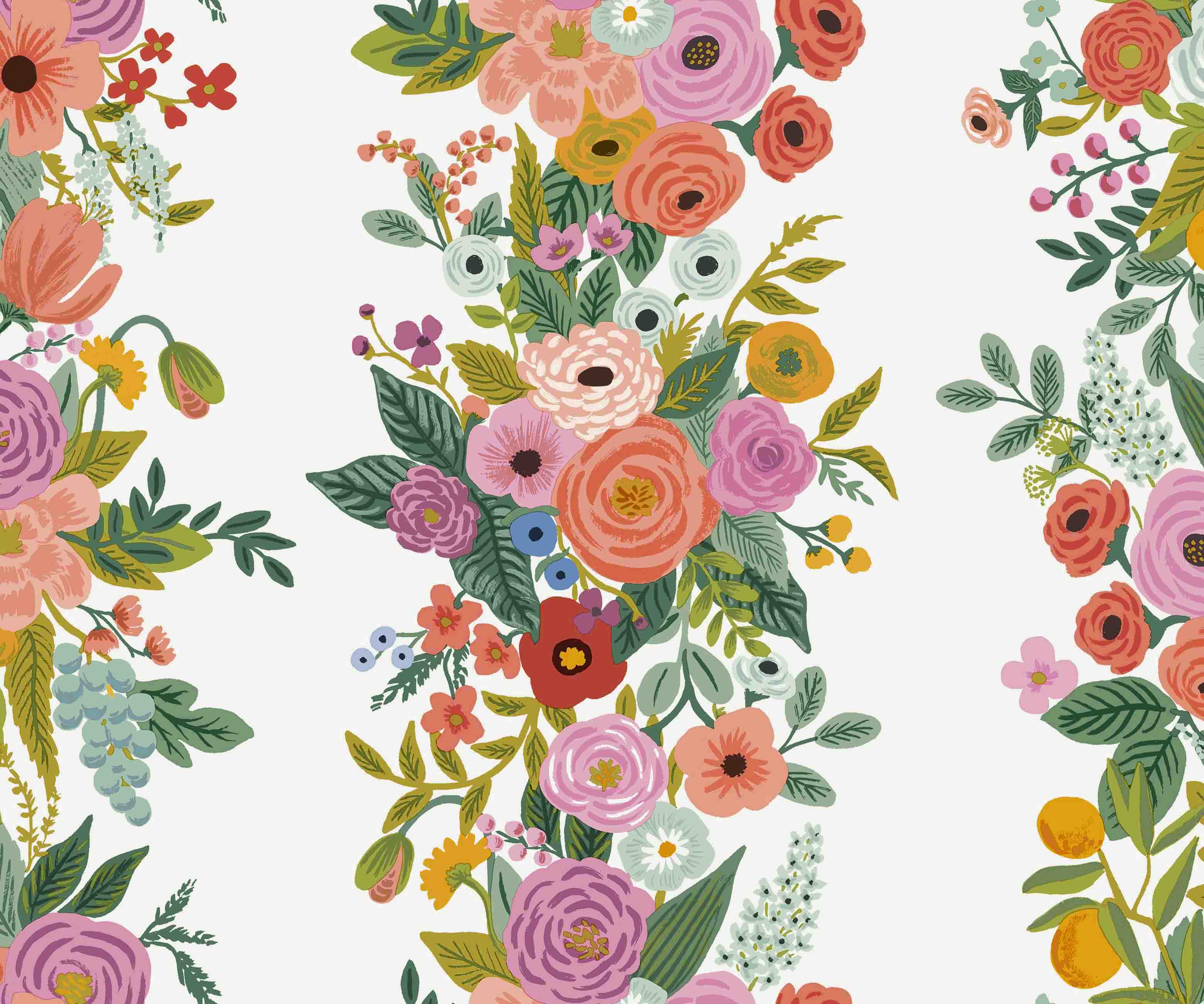 Garden Party Trellis Wallpaper - Rose Multi - Image 3