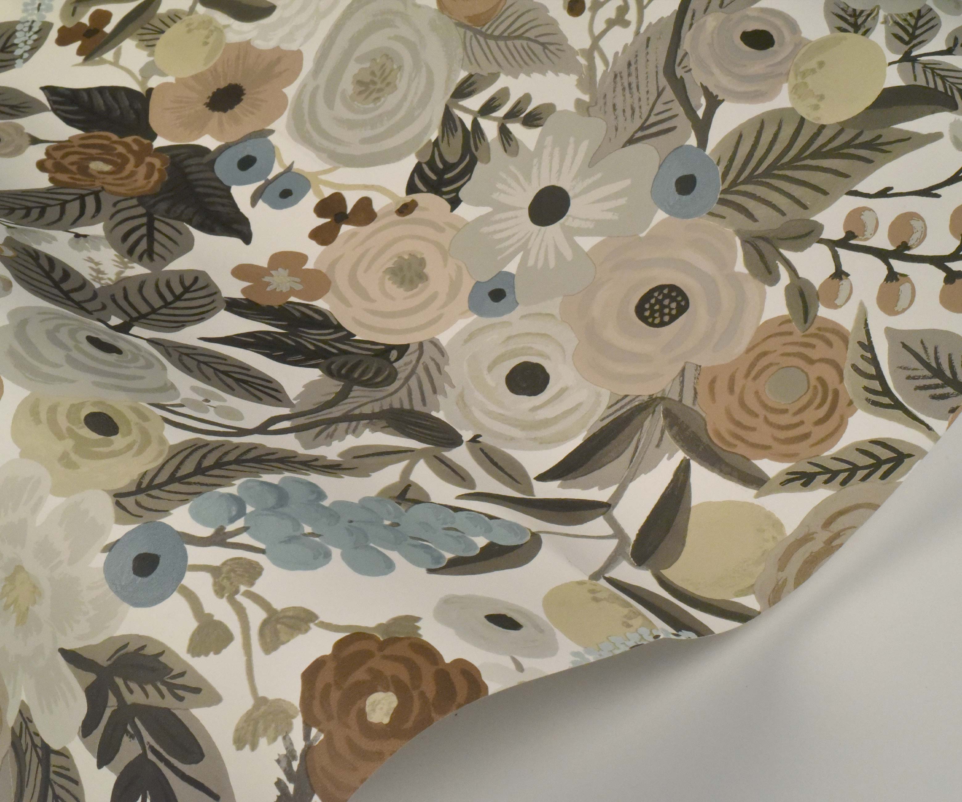 Garden Party Wallpaper Sample - Linen Multi - Image 2