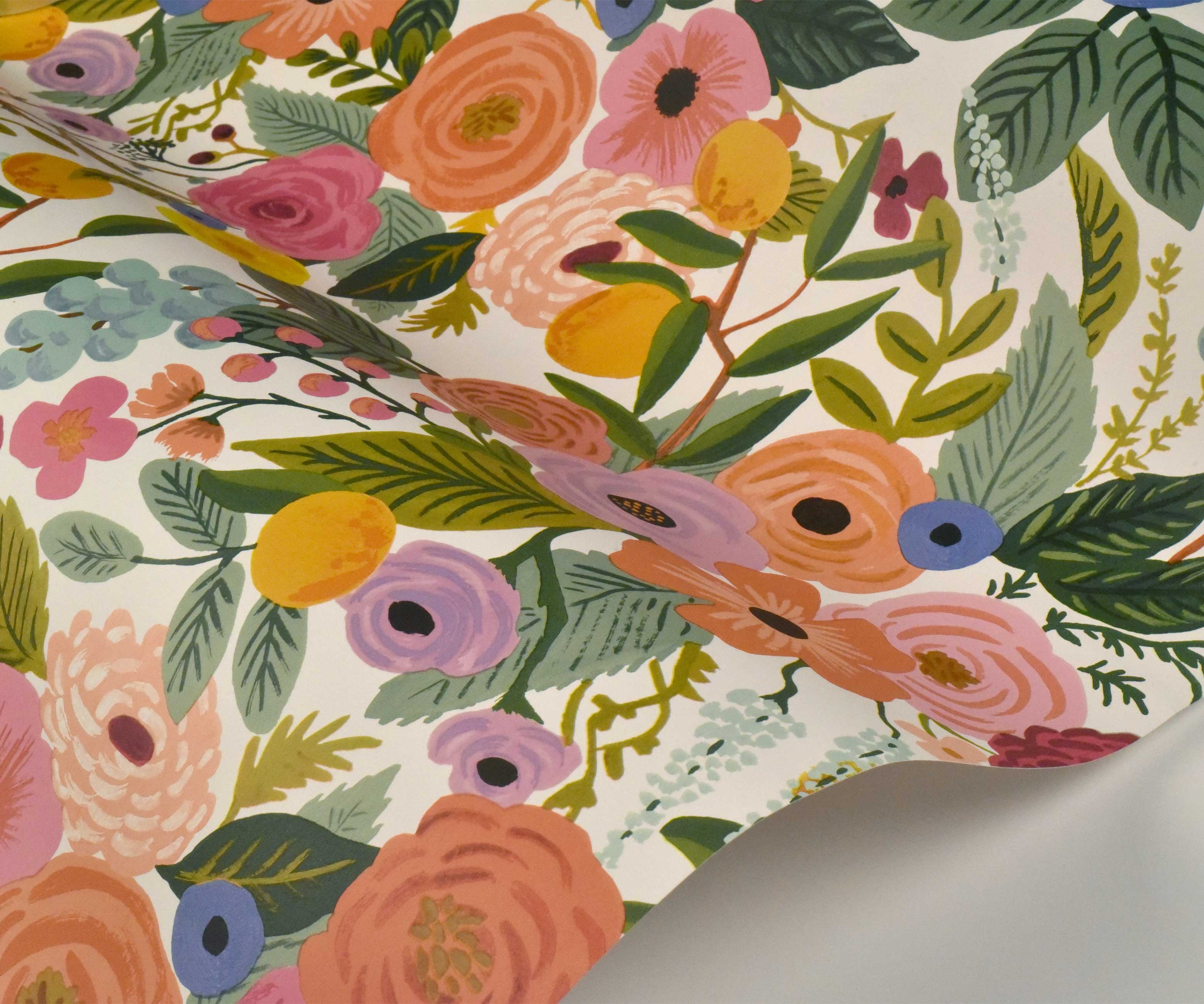 Garden Party Wallpaper Sample - Rose Multi - Image 2