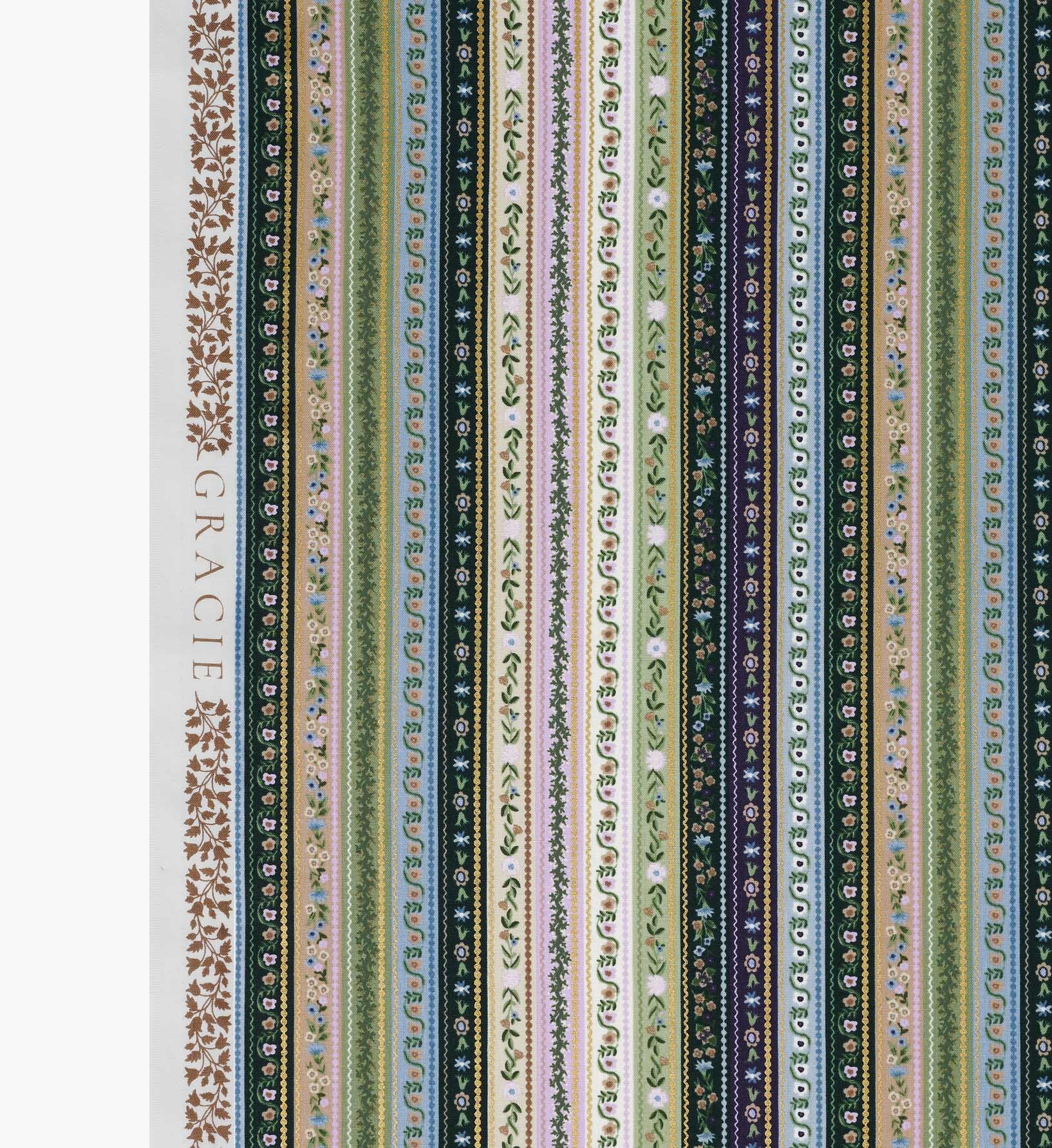 Gemma Cotton Metallic Fabric - Cool - Image 4